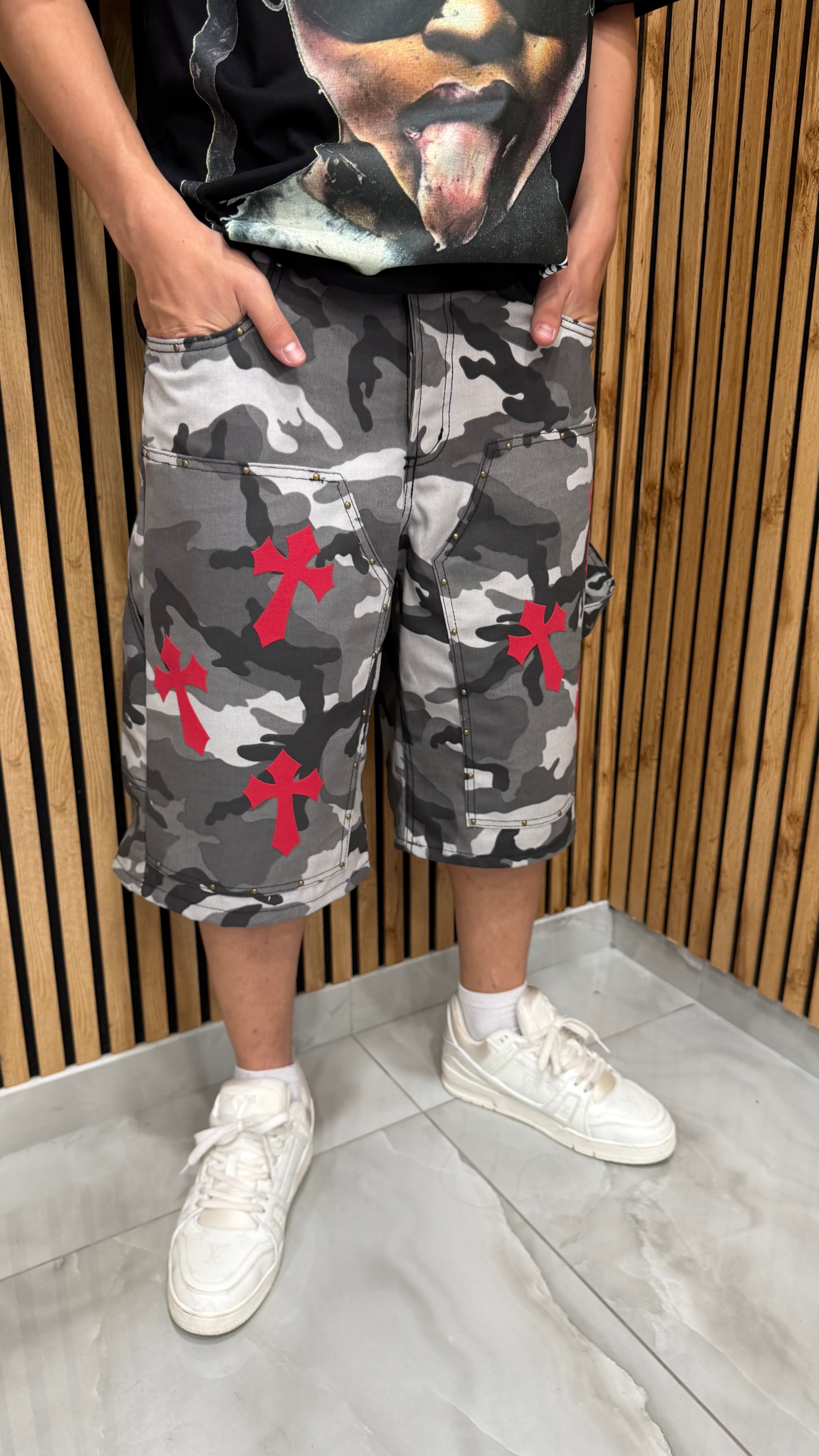 Jeans Shorts Army “Crome He**ts” Black