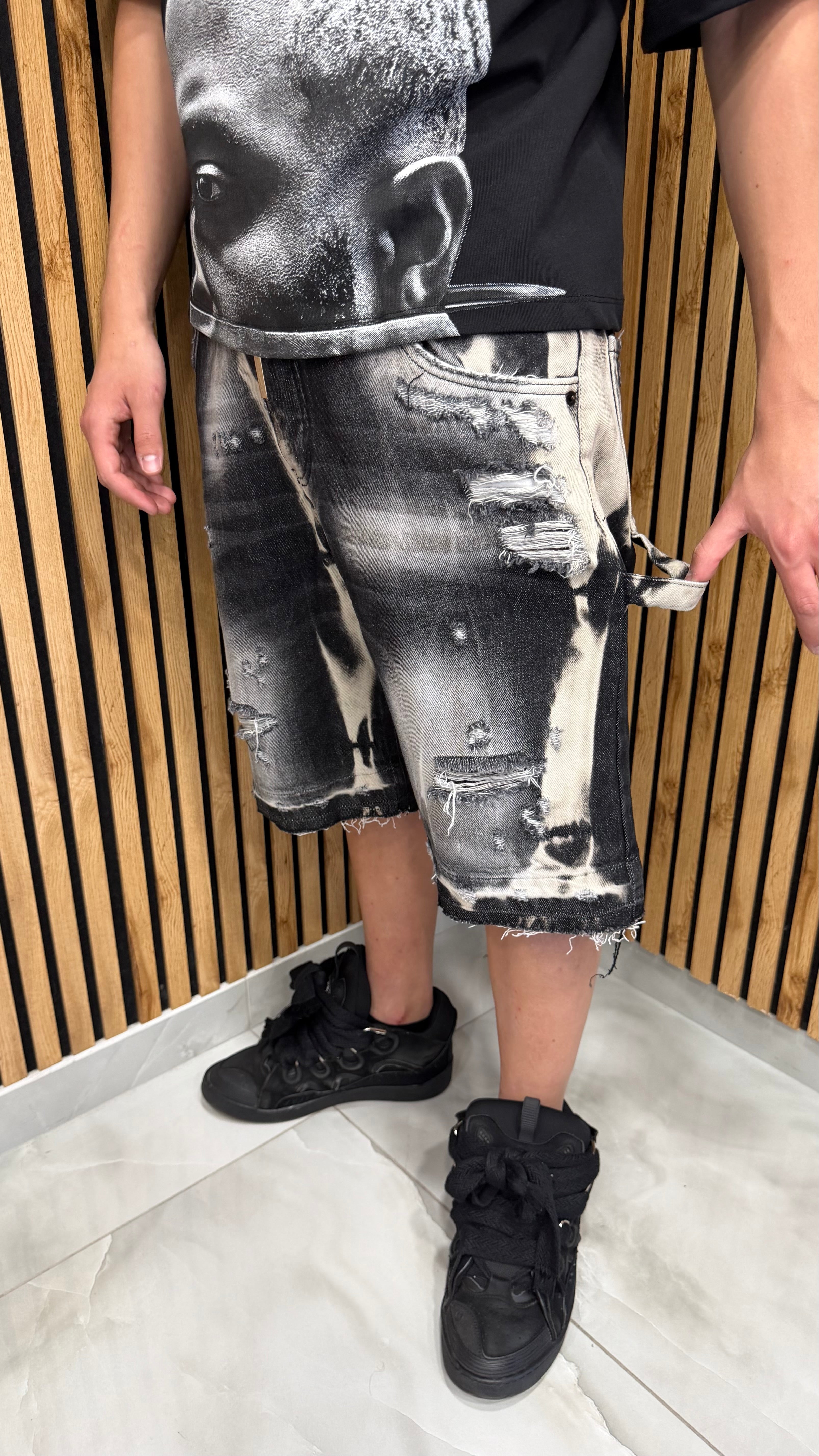 Jeans Short Carpenter MMT Black Cianotic