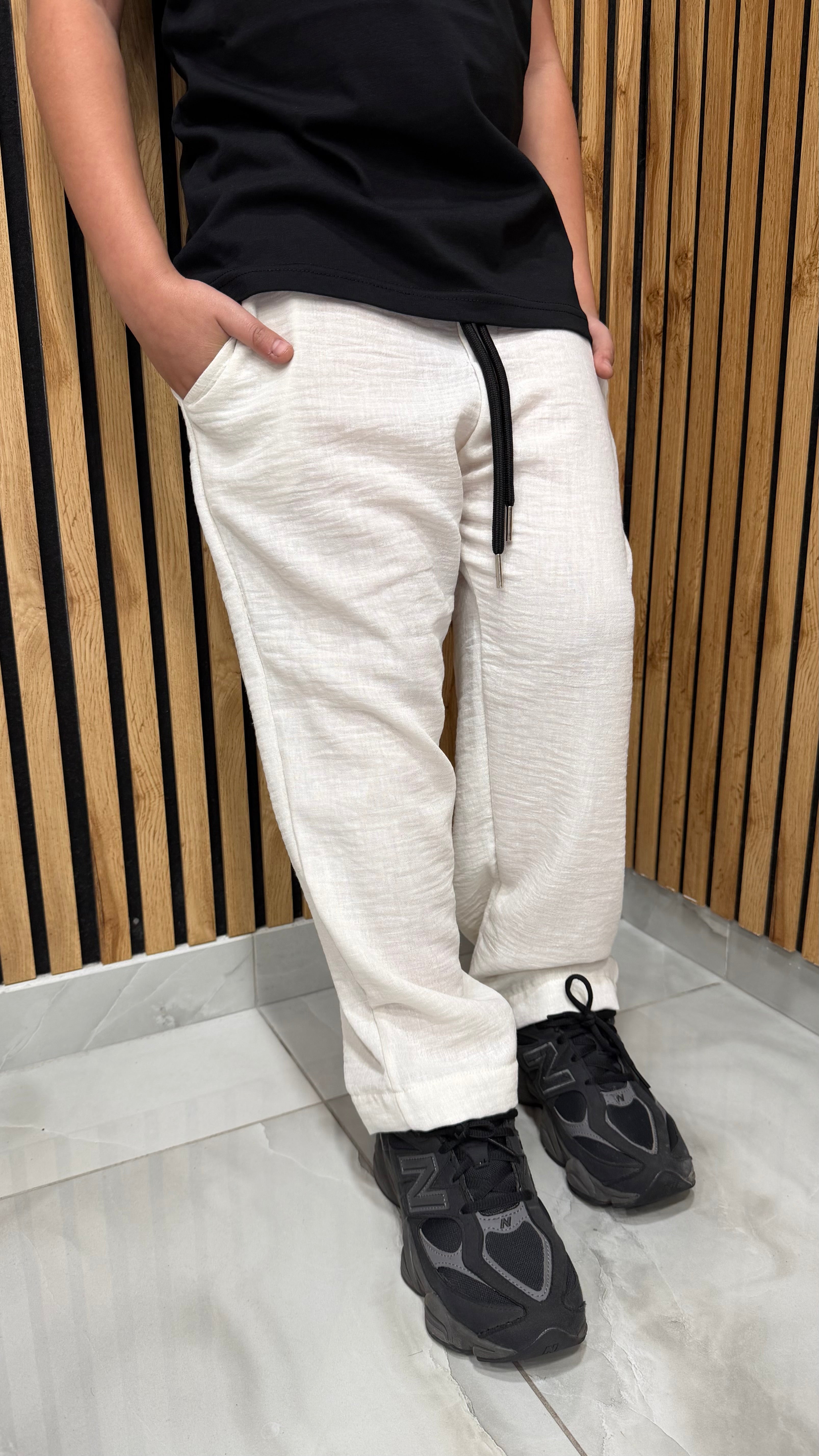 Pantalone Baggy Lino 3 Colori Cianotic Junior