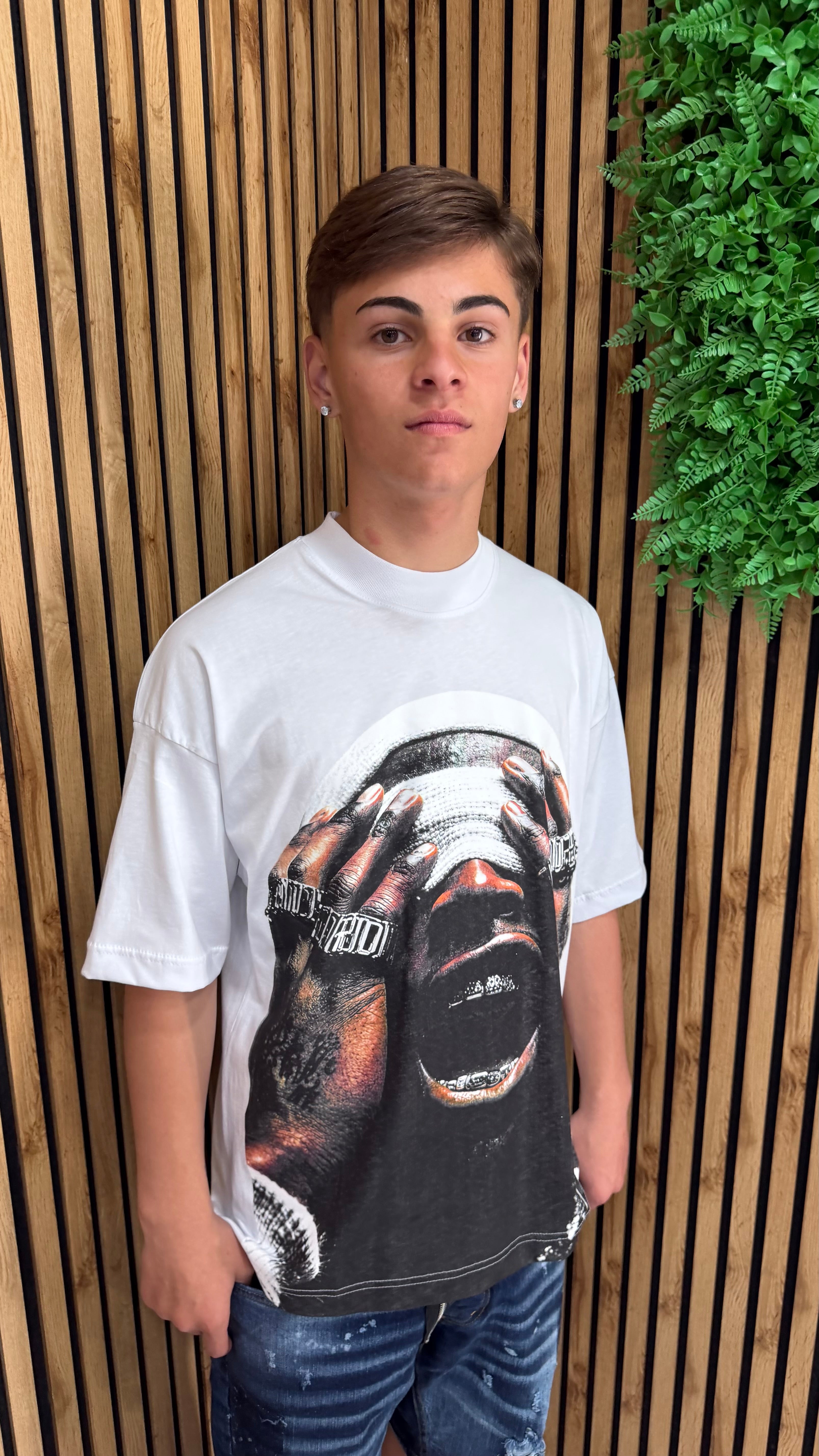 T-Shirt “Crop Scream” Cianotic 3 Colori