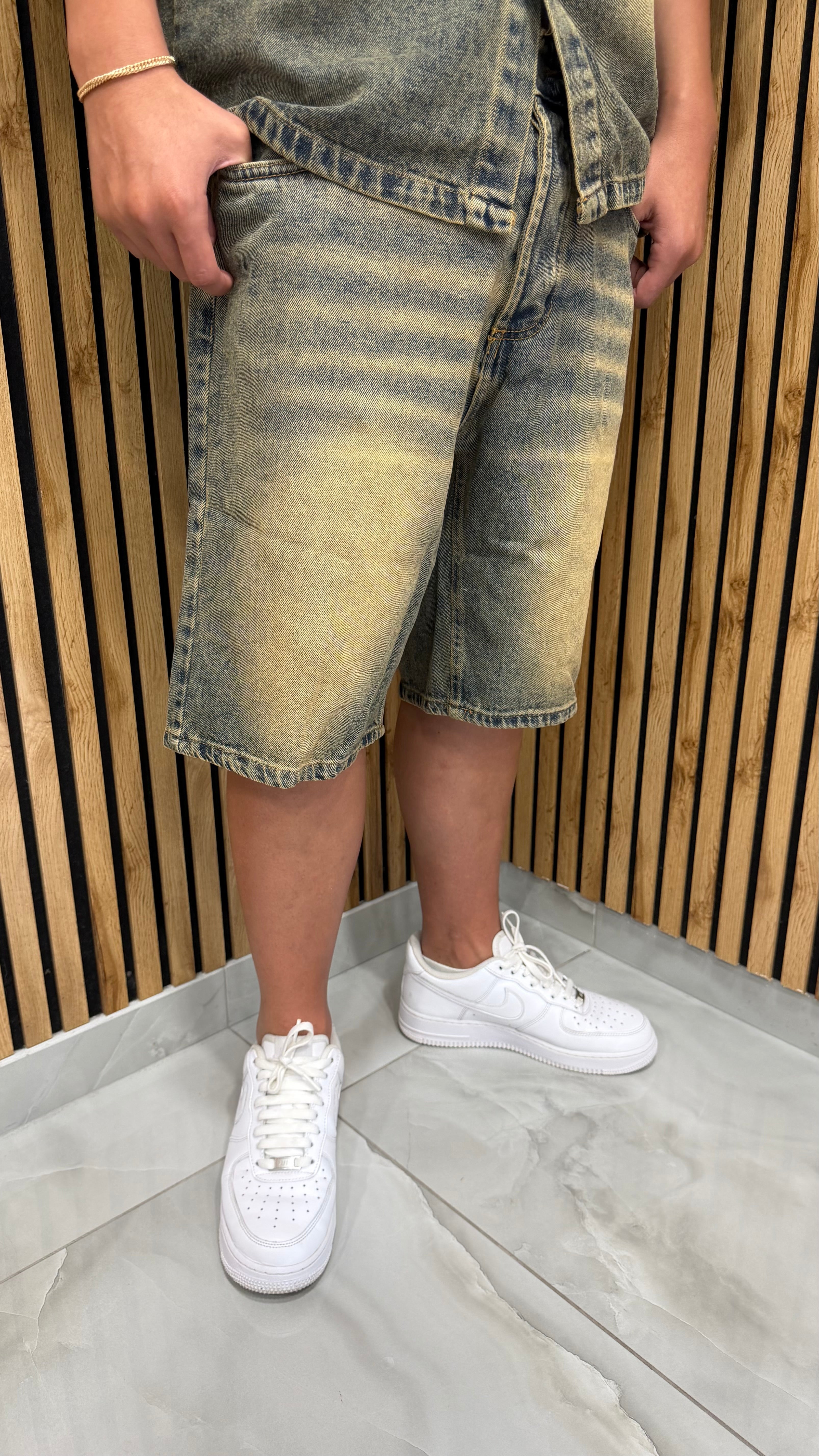 Coordinato Denim Sabbiato Sfranged