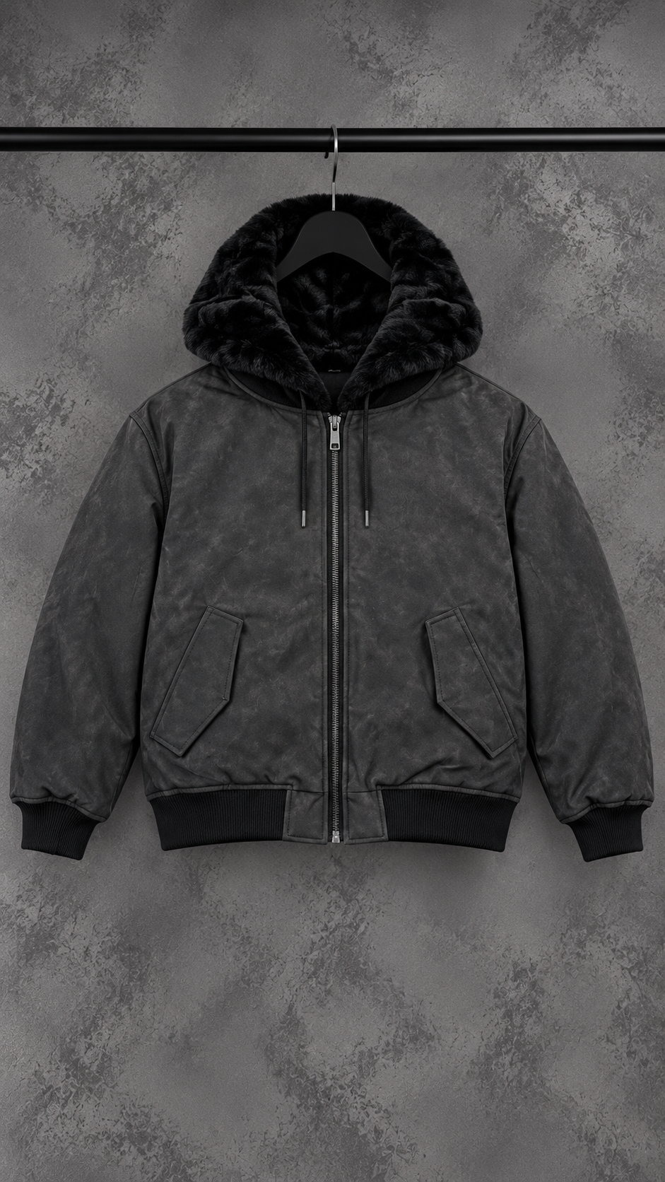 Giubbino Uomo Pellicciotto “Fur Hood” Reversibile