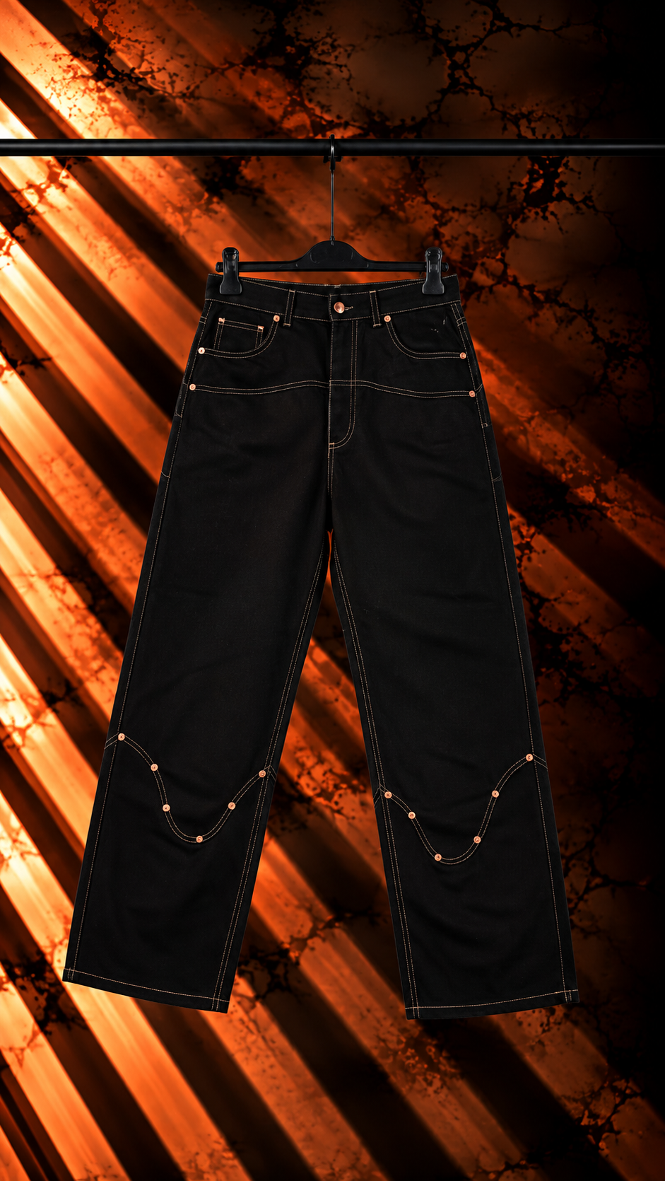 Jeans Uomo Baggy “New River” Black HYDO
