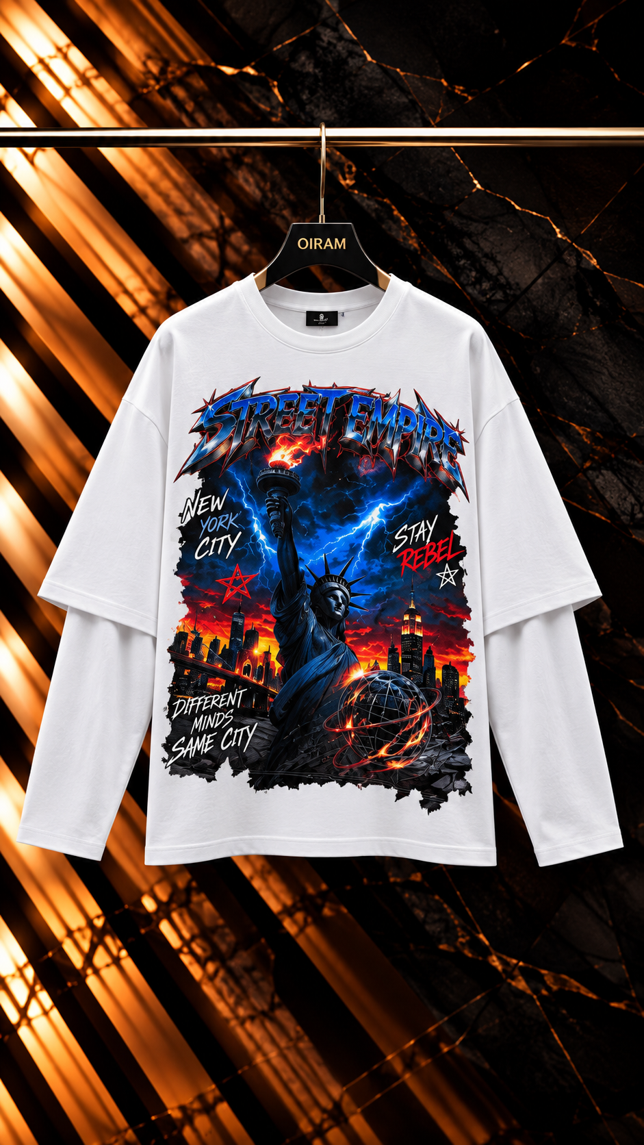 Long Sleeves Uomo “Street Empire” 2 Colori Cianotic