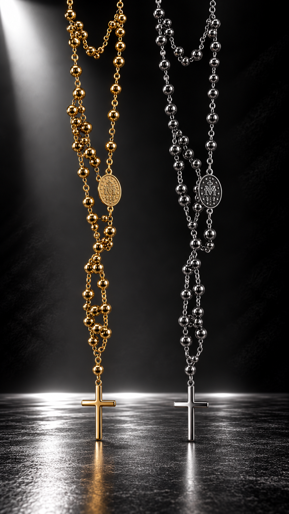 Collana Uomo “Divine Rosary” 2 Materiali