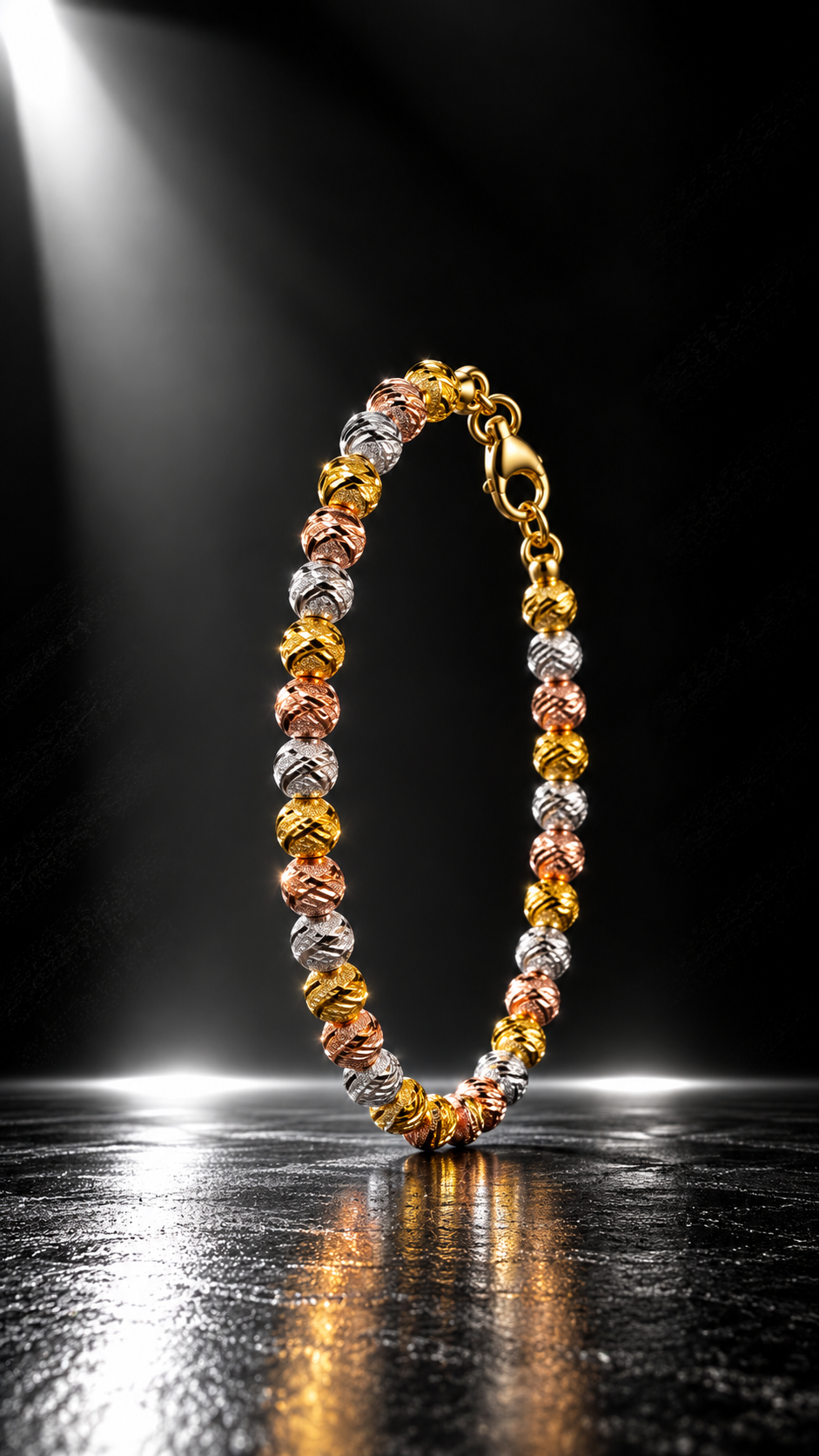 Bracciale Uomo “Tricolor Beads”