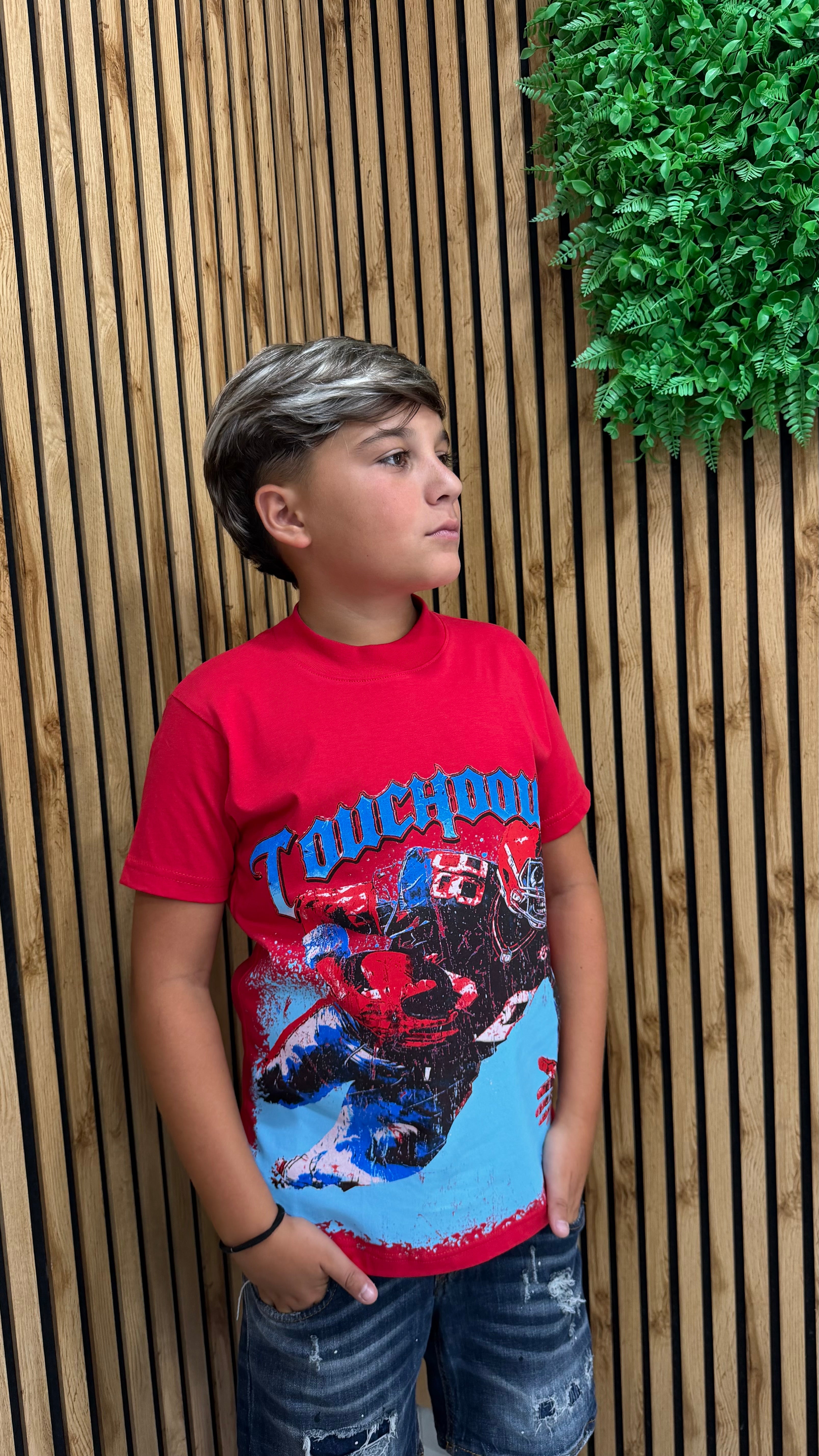 T-Shirt “Touch Down” 2 Colori Junior