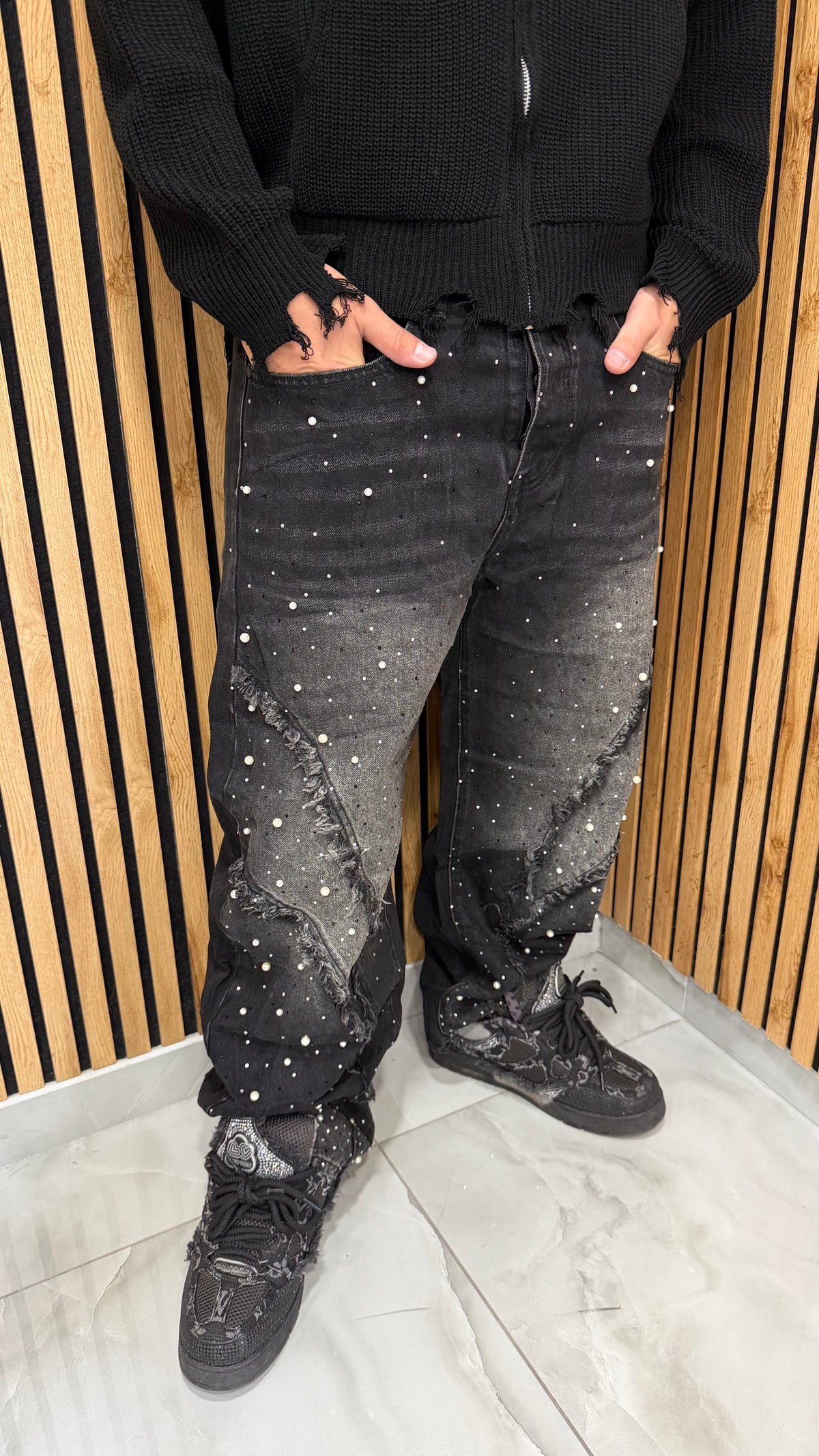 Jeans Uomo Baggy “Pearl Glow”