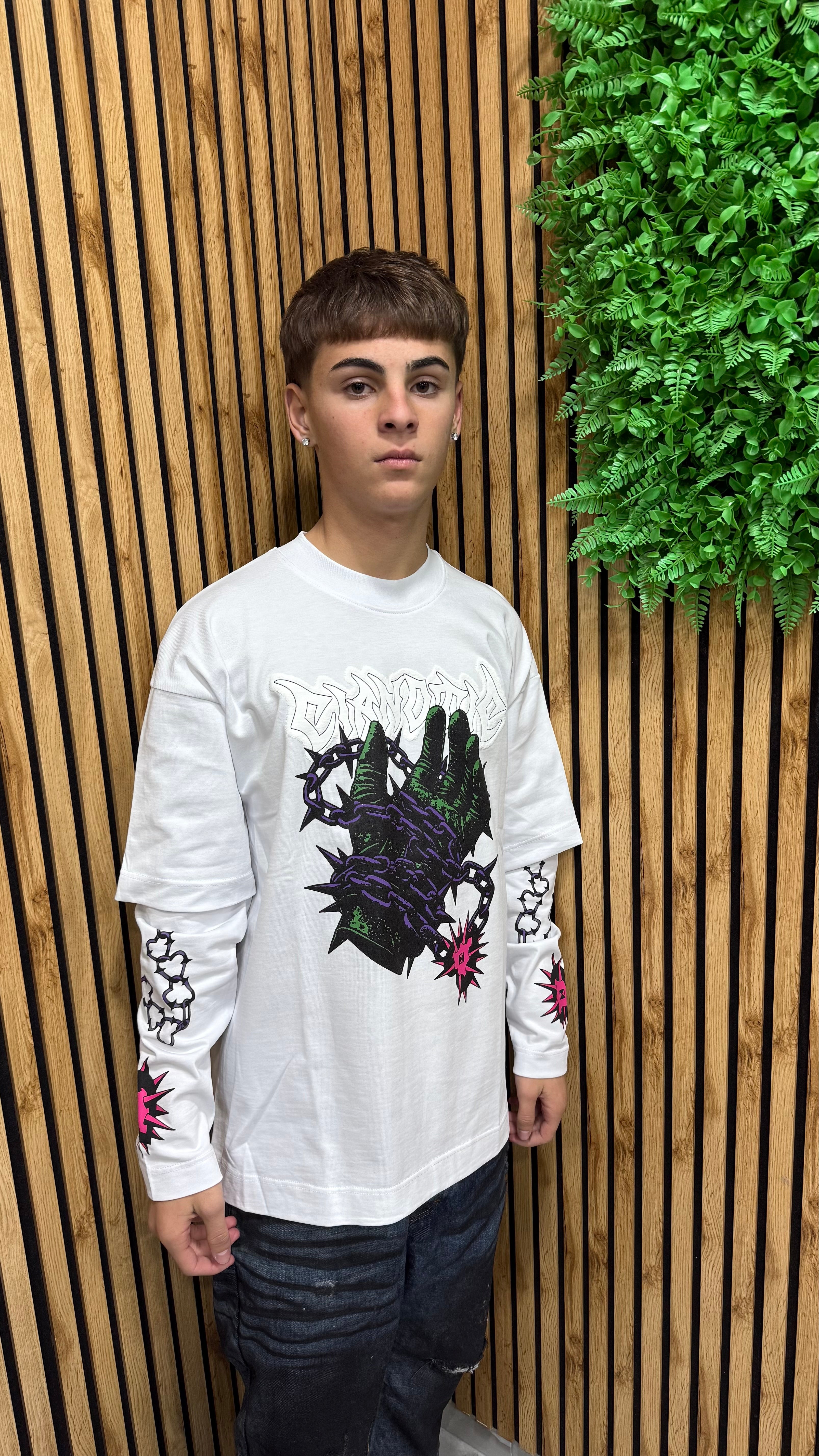 T-Shirt Long Sleeve “Grip Force”Cianotic