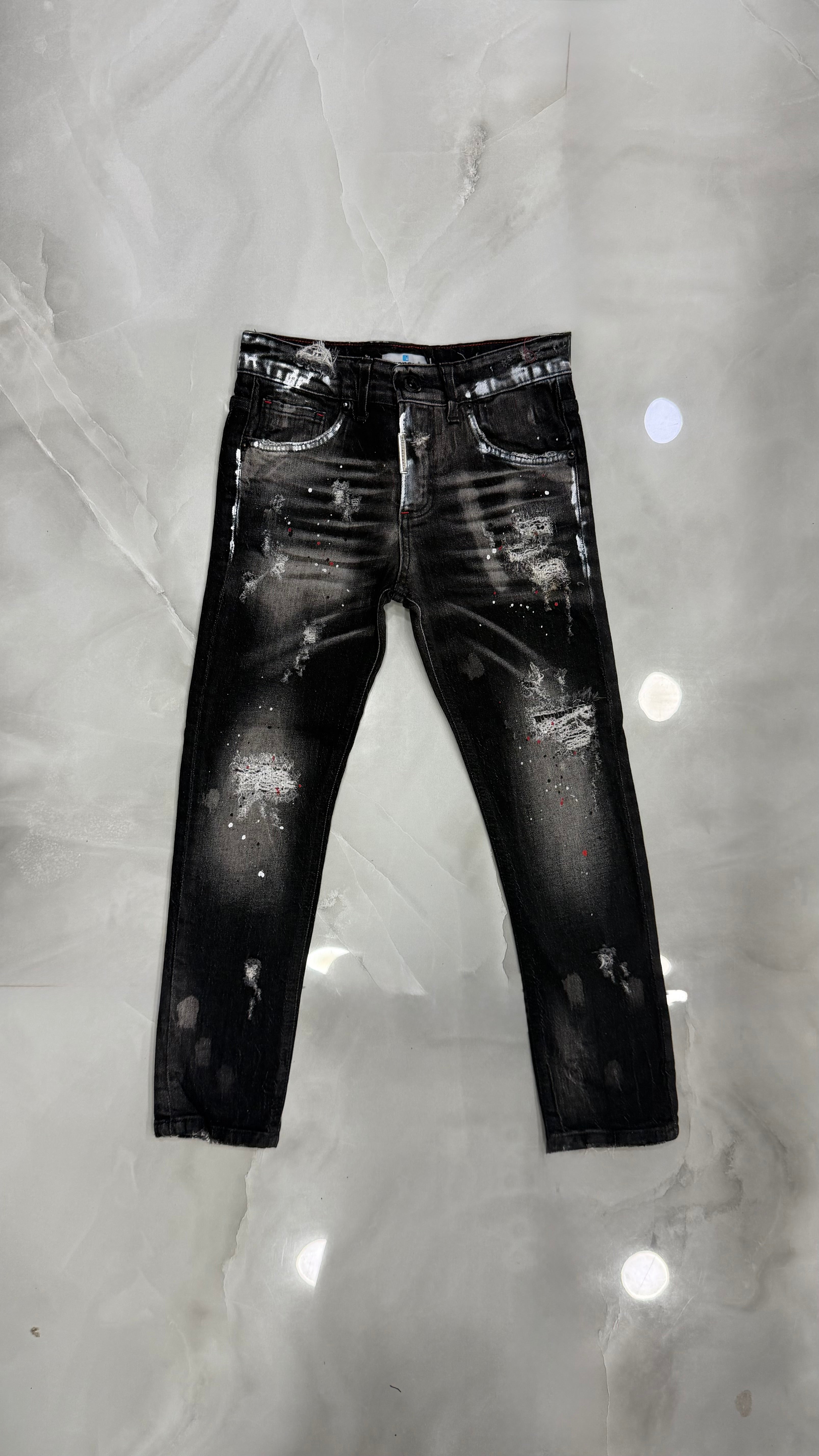 Jeans Junior Over Time Denim Black Cianotic