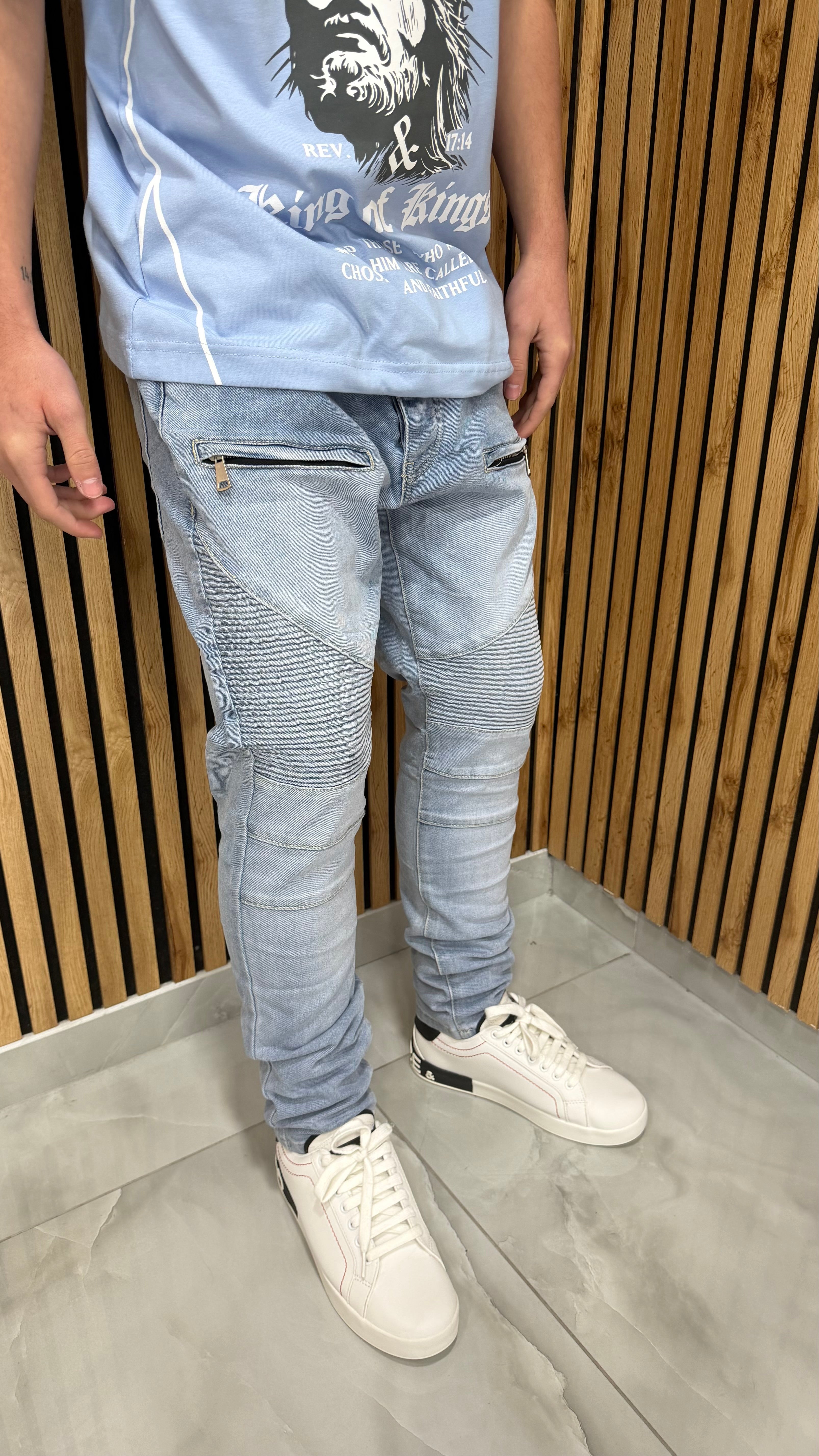 Jeans Skinny Biker “Sea”