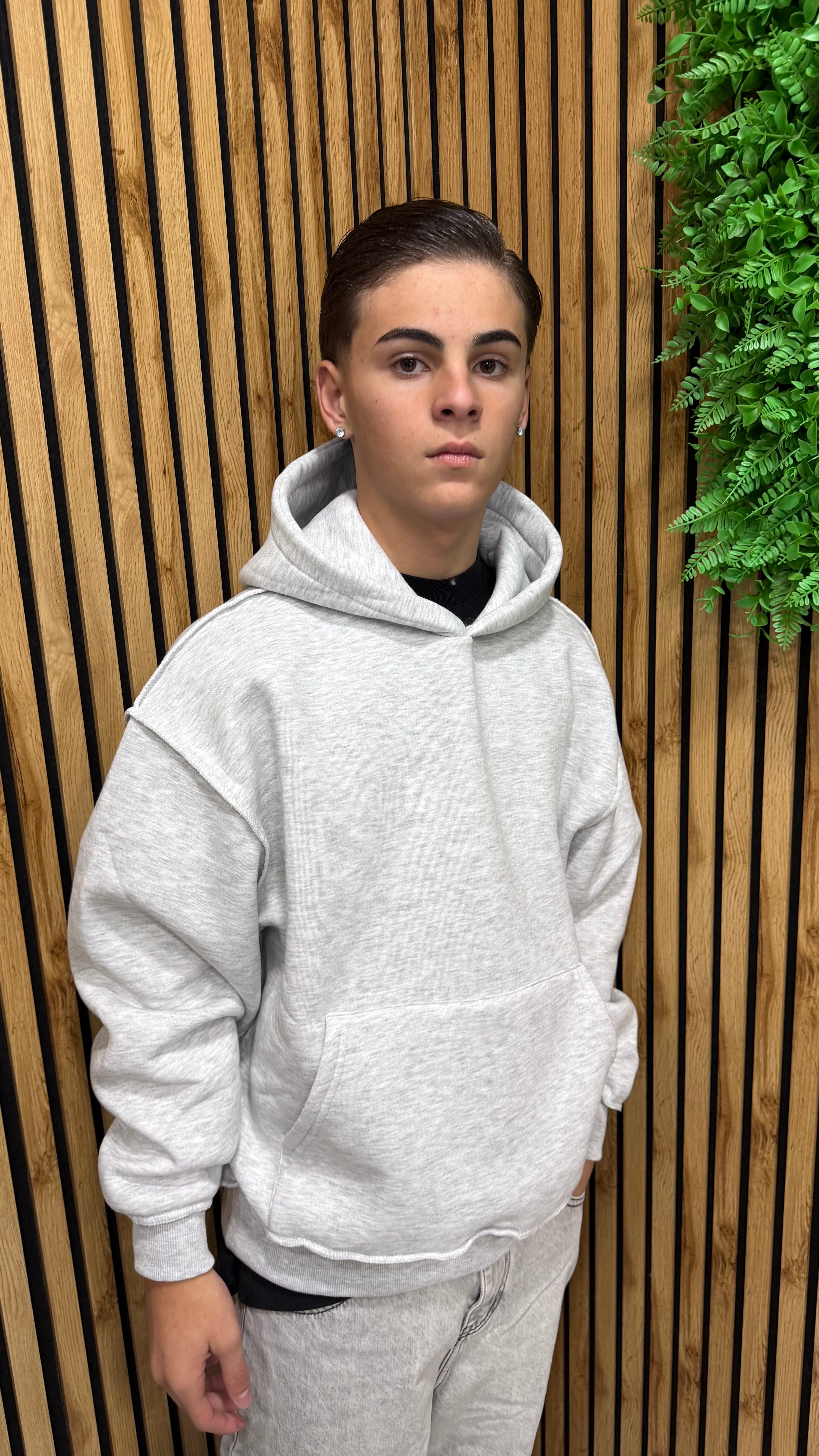 Felpa “Reverse” Cappuccio