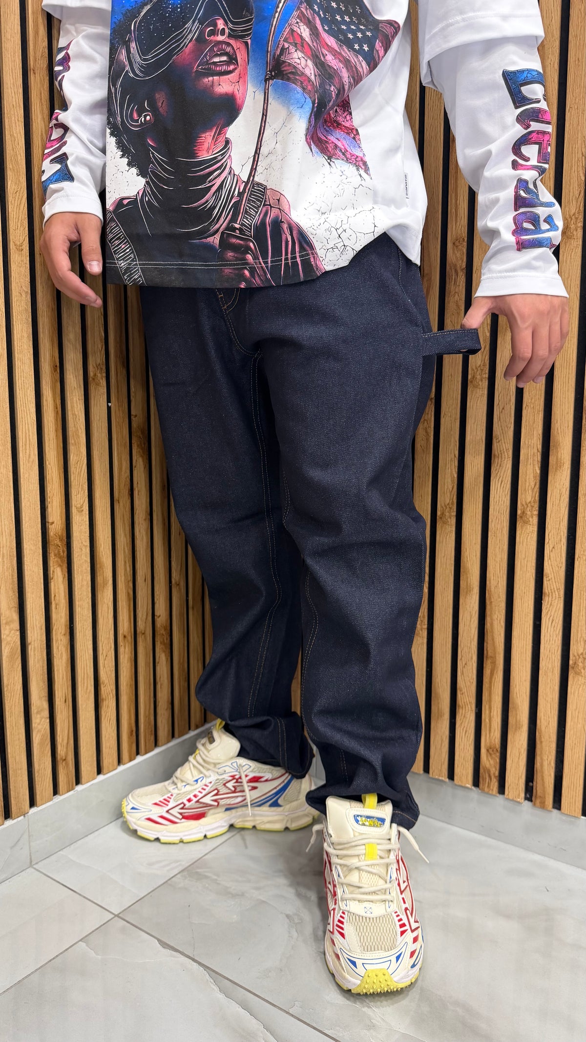 Jeans Uomo Straight Fit Carpenter Denim Cianotic