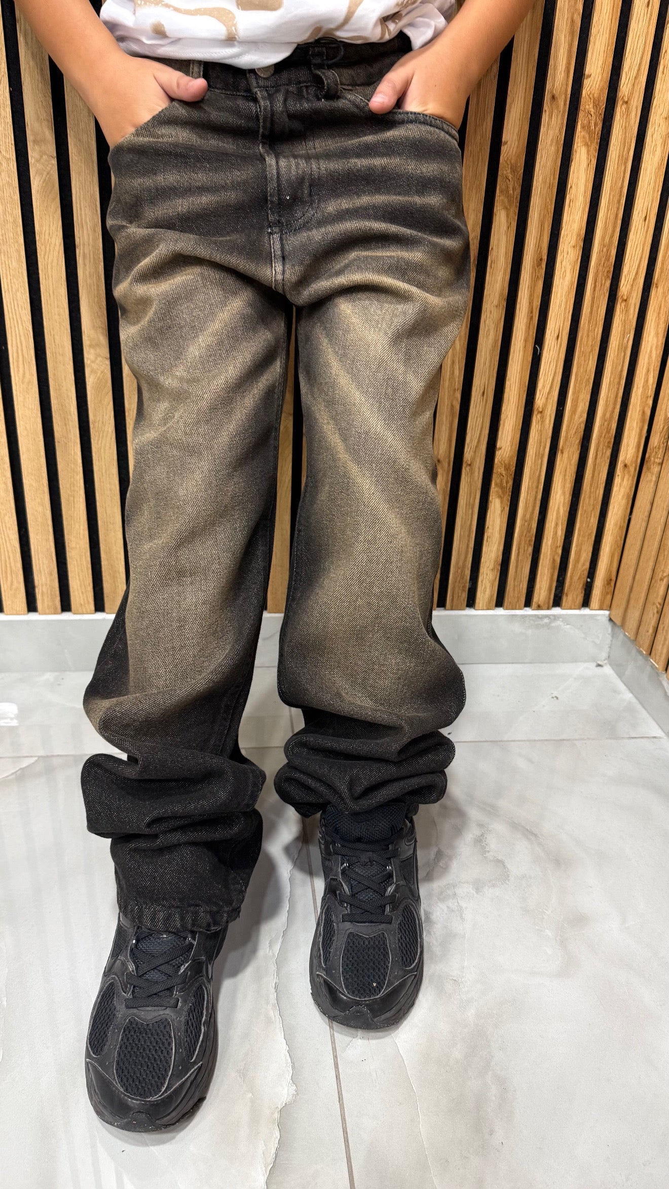 Jeans Baggy “Coffee” Junior