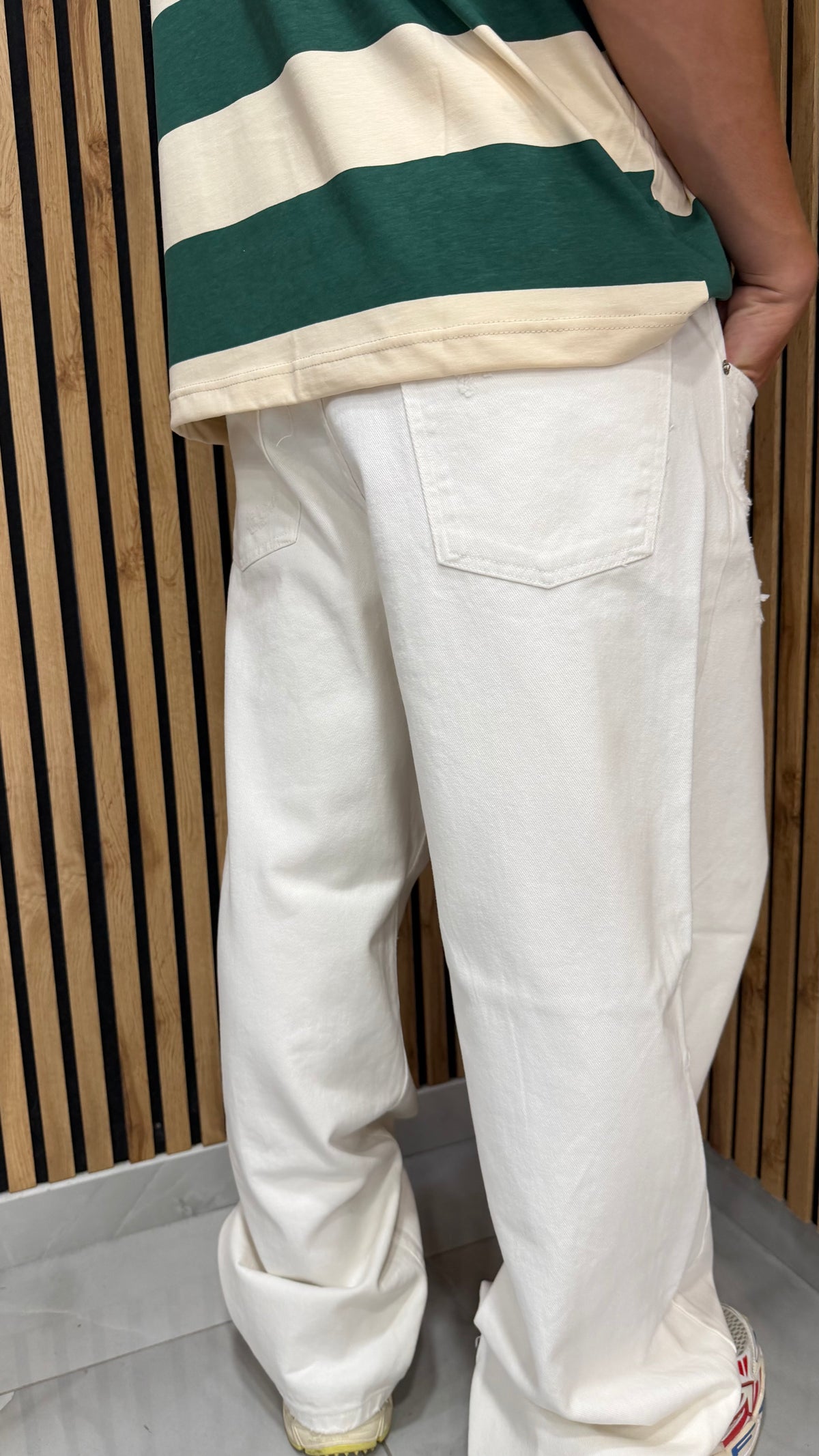 Jeans Uomo Loyality White Cianotic