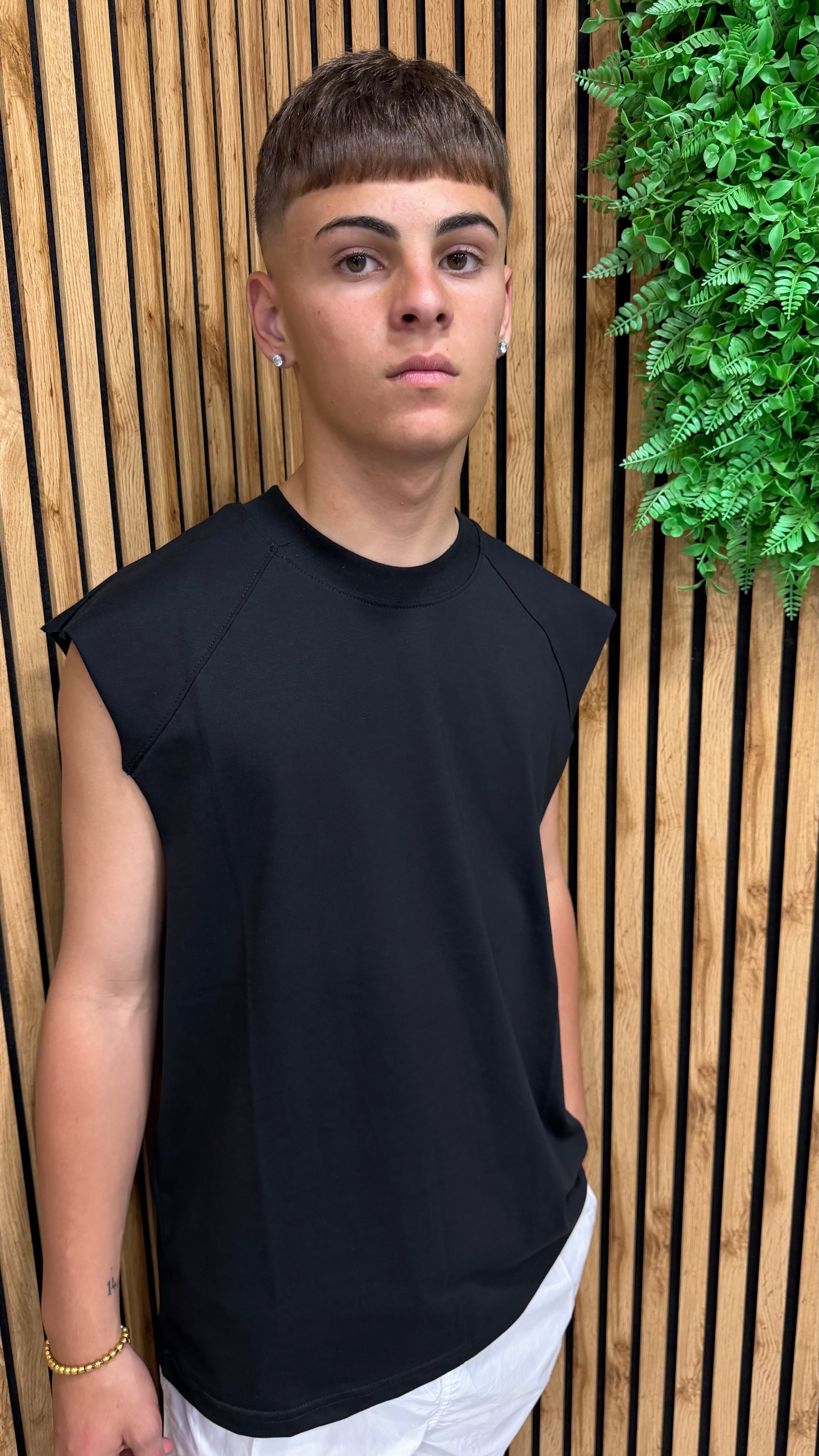 T-Shirt Smanicato Basic 2 Colori