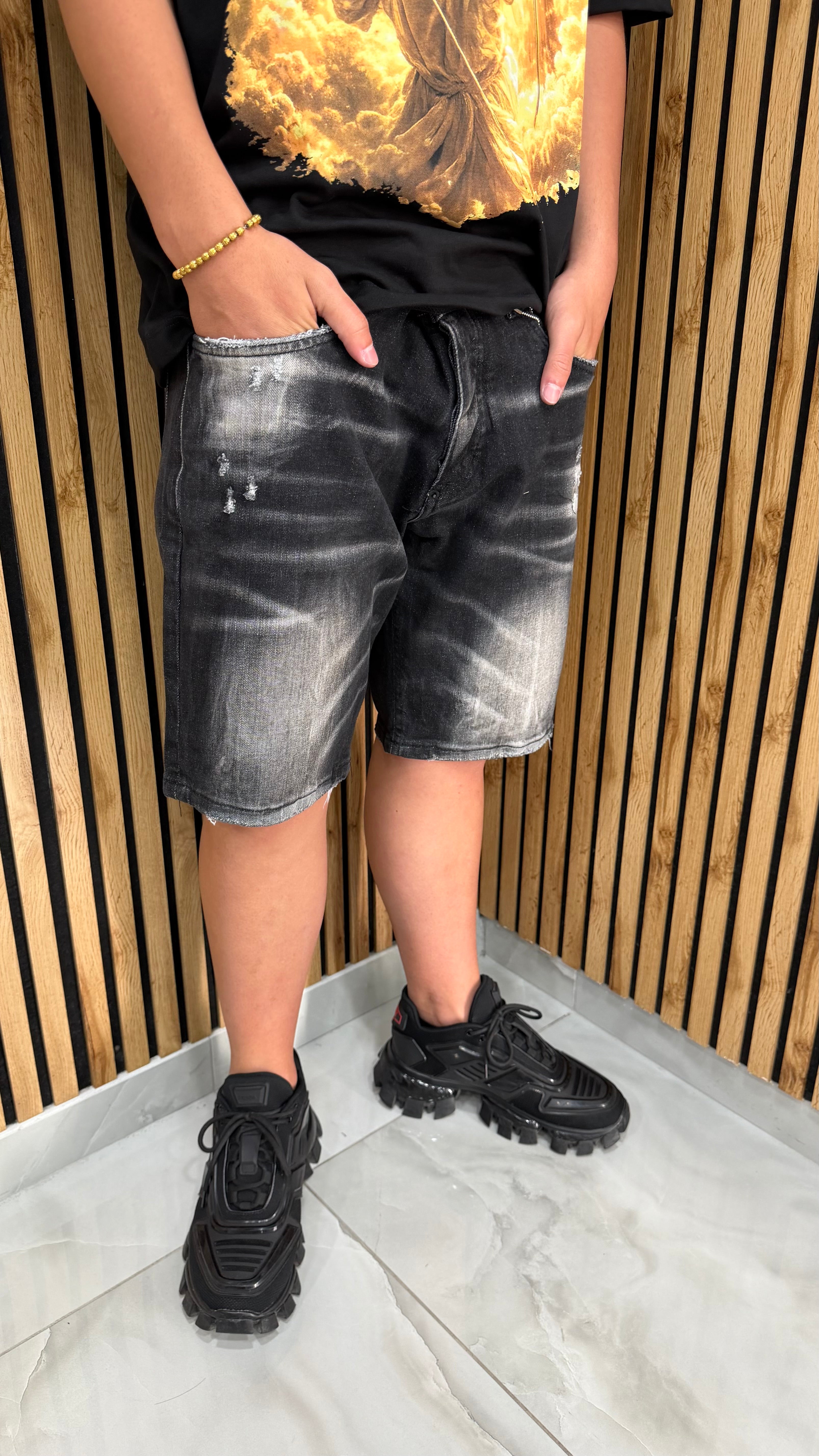 Jeans Short C83 Black Cianotic