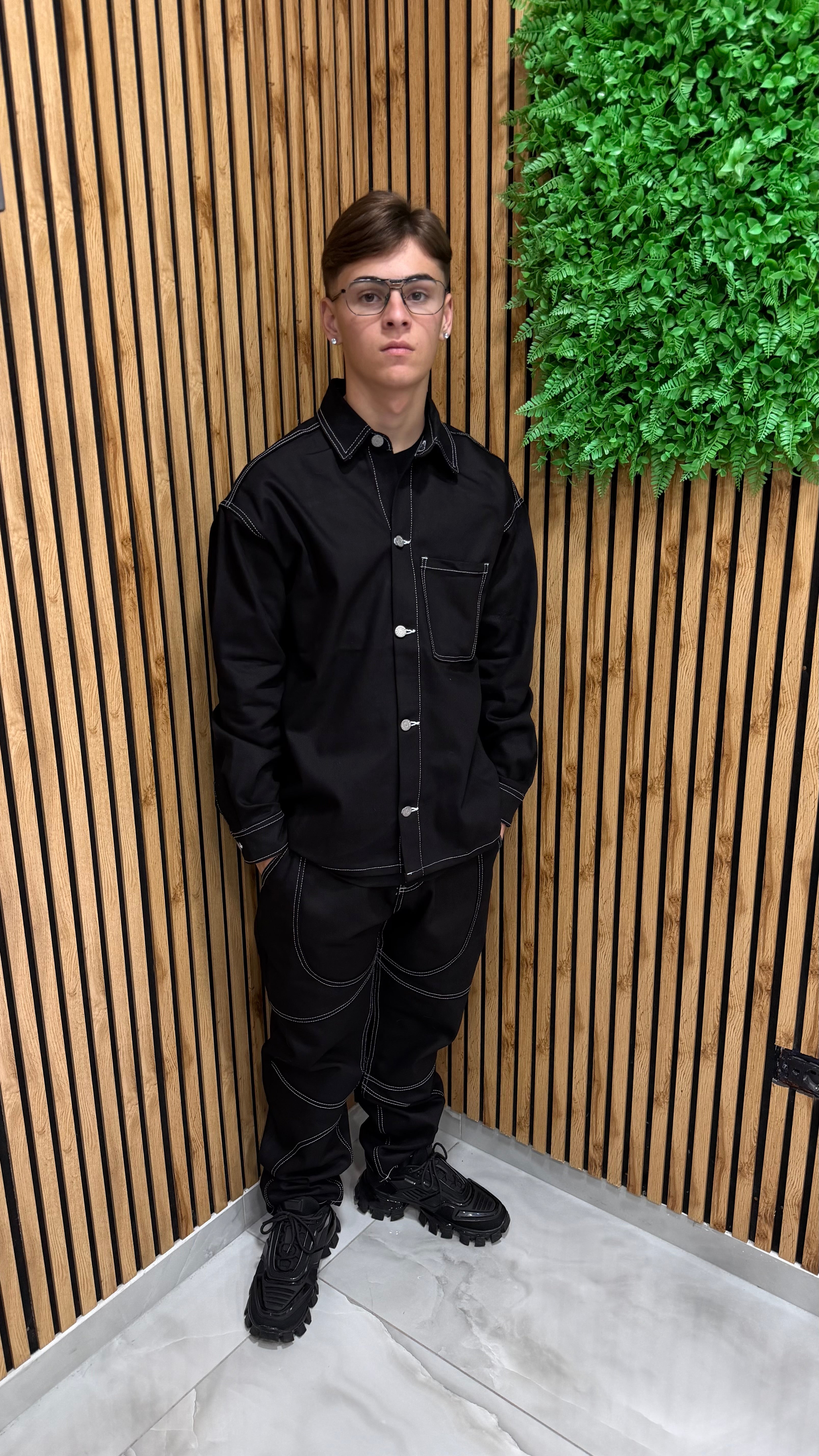 Coordinato “Black Contrast” TPW Super Premium Quality