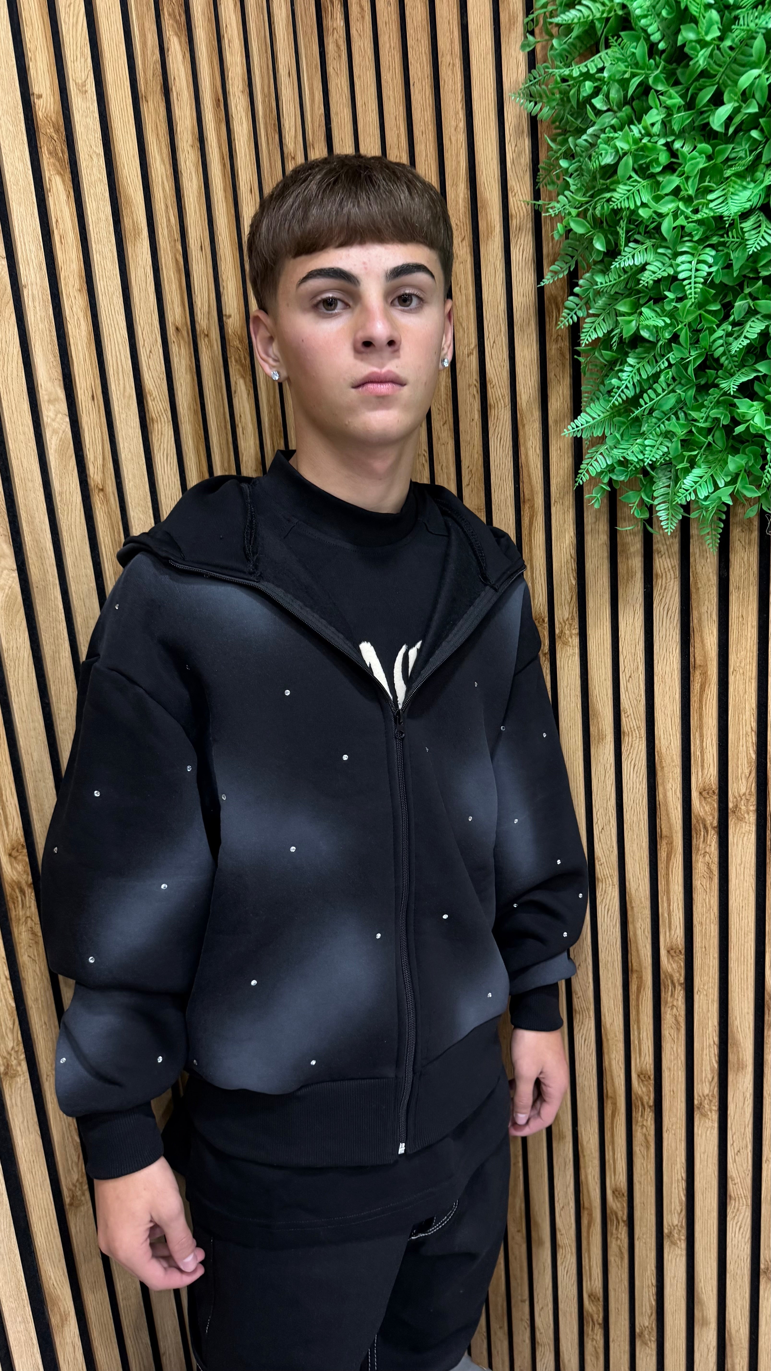 Felpa Diamond Sfumed Zip 2 Colori