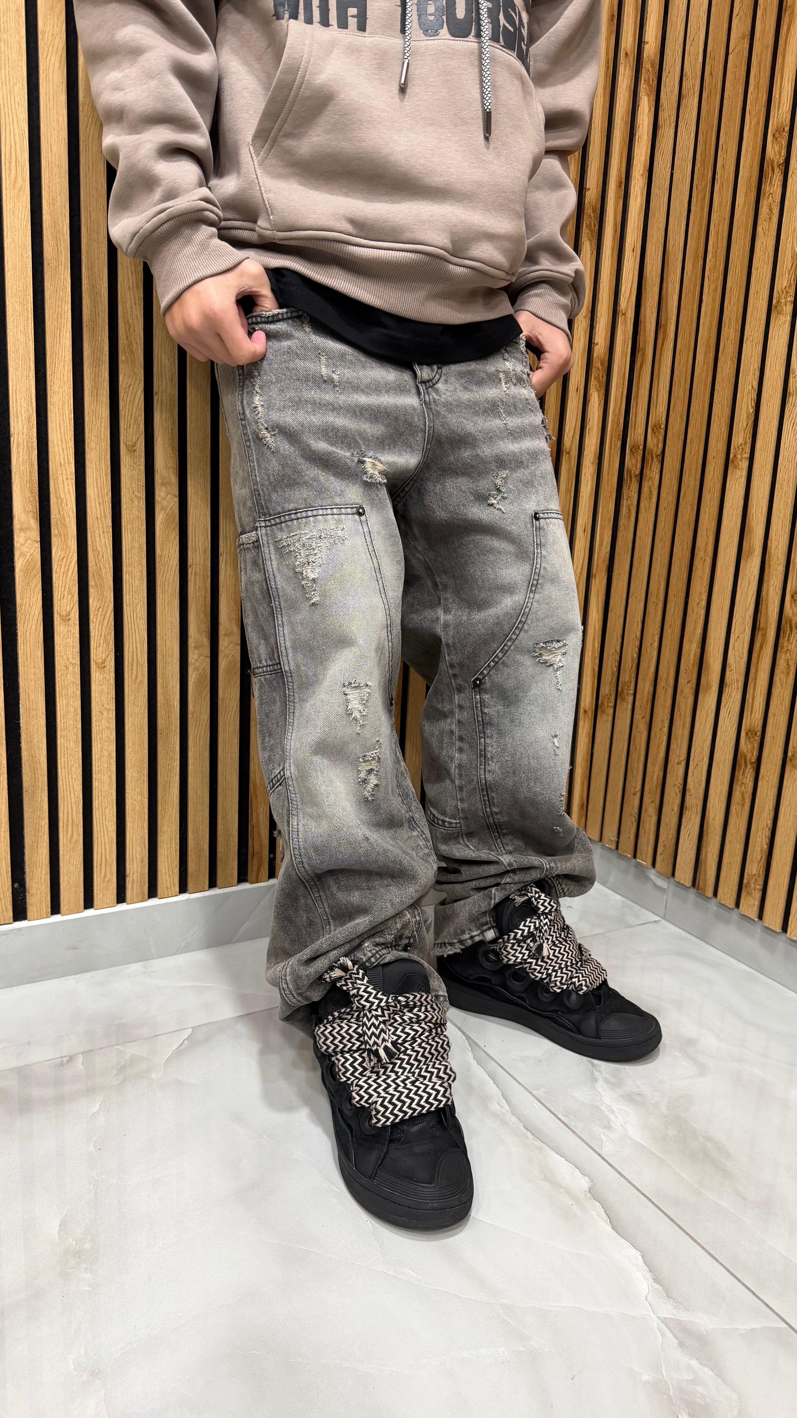 Jeans Super Baggy Carpenter Rebel Black Cianotic