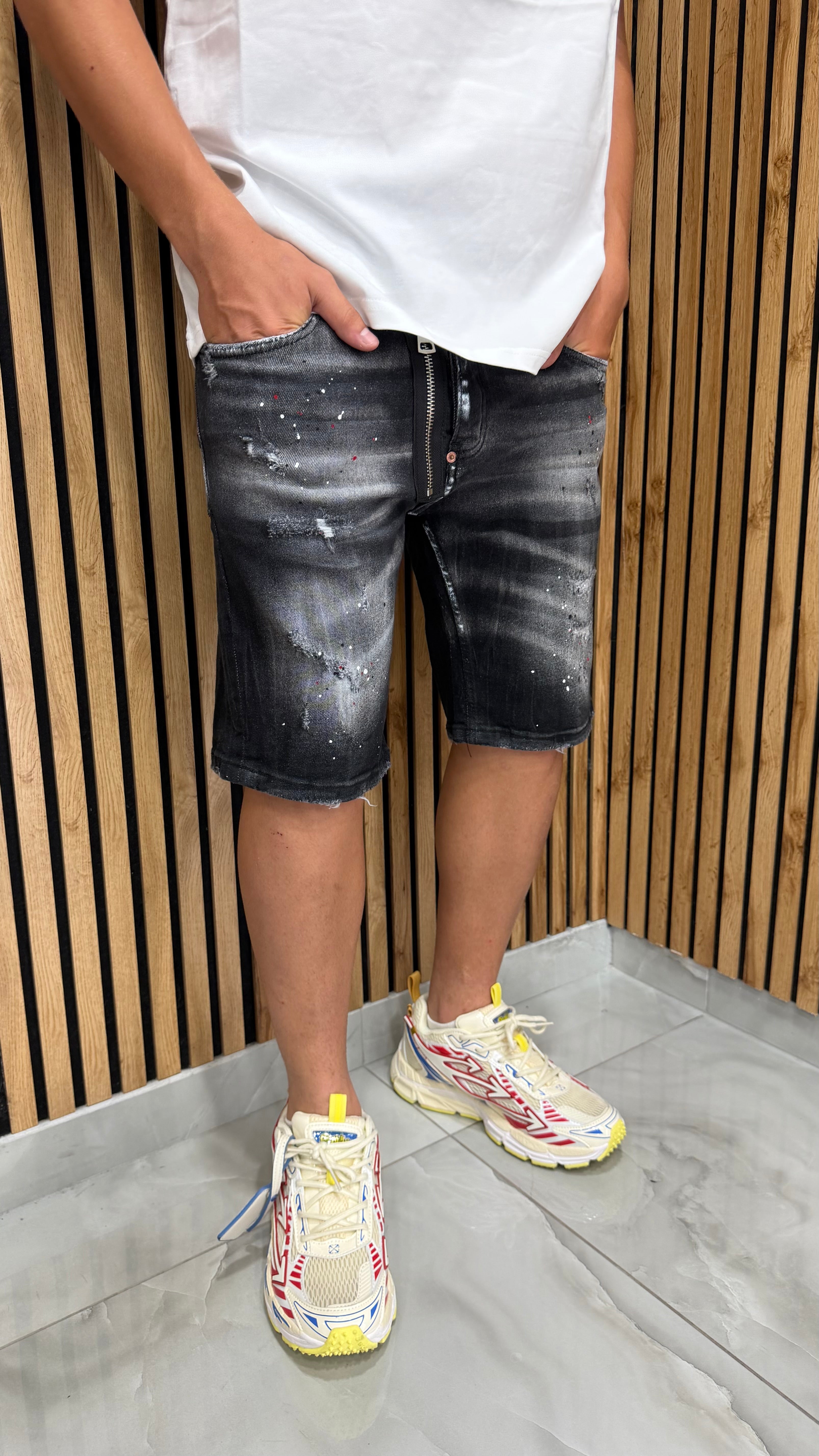 Jeans Shorts RSR Black Cianotic