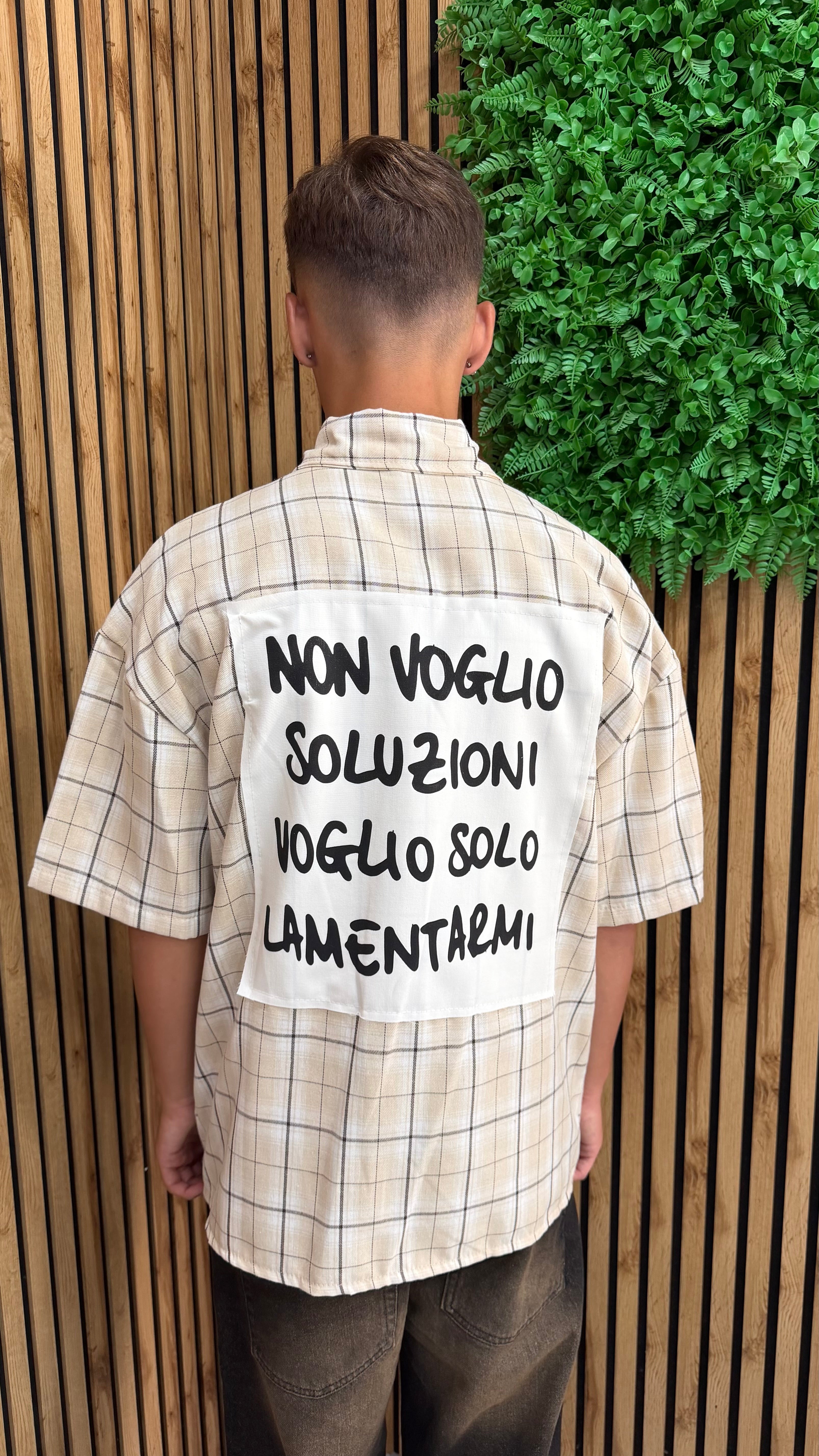 Camicia A Scacchi “No Soluzioni” 2 Colori