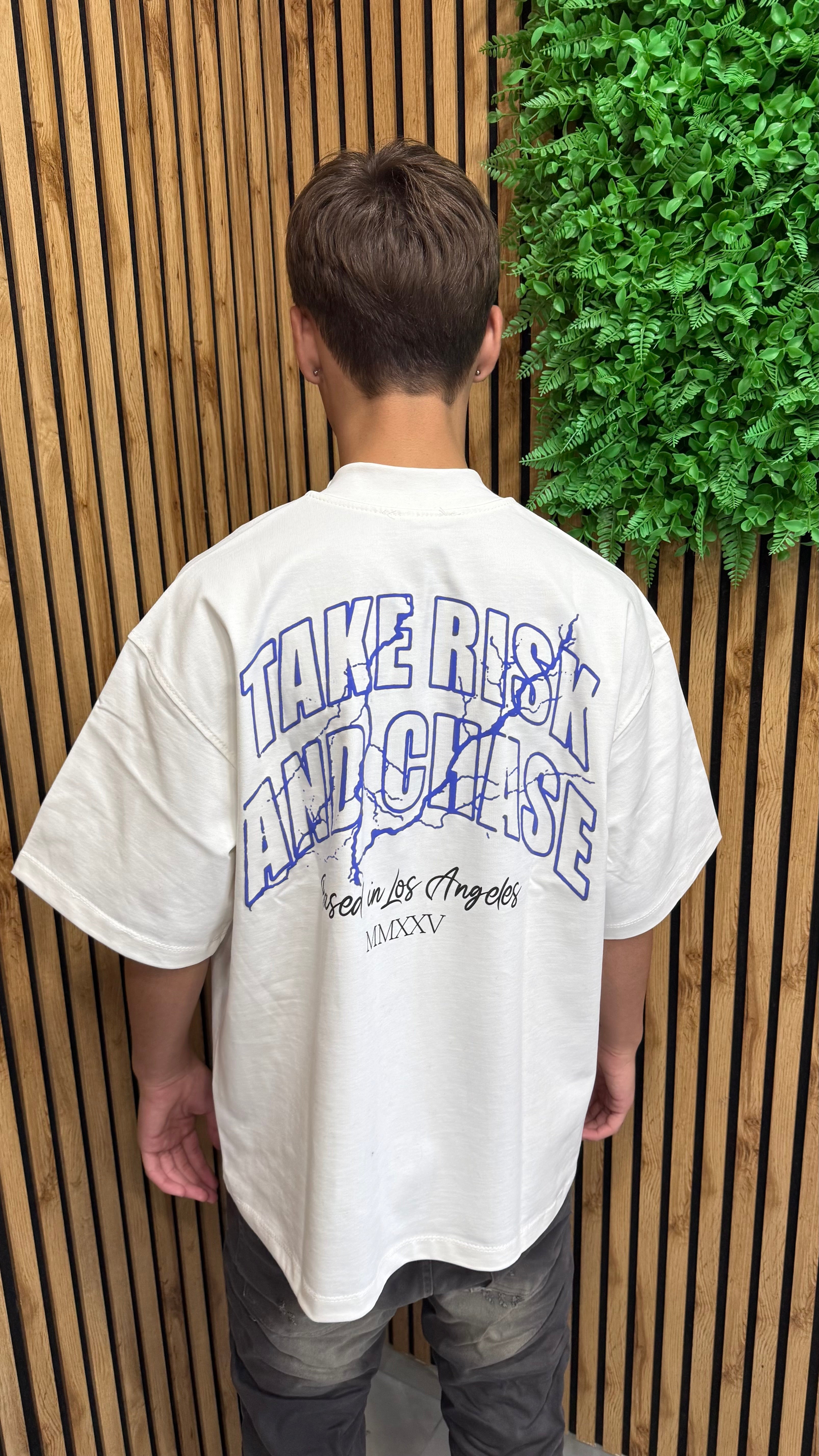 T-Shirt "Take Risk" Hustle Tessuto Premium