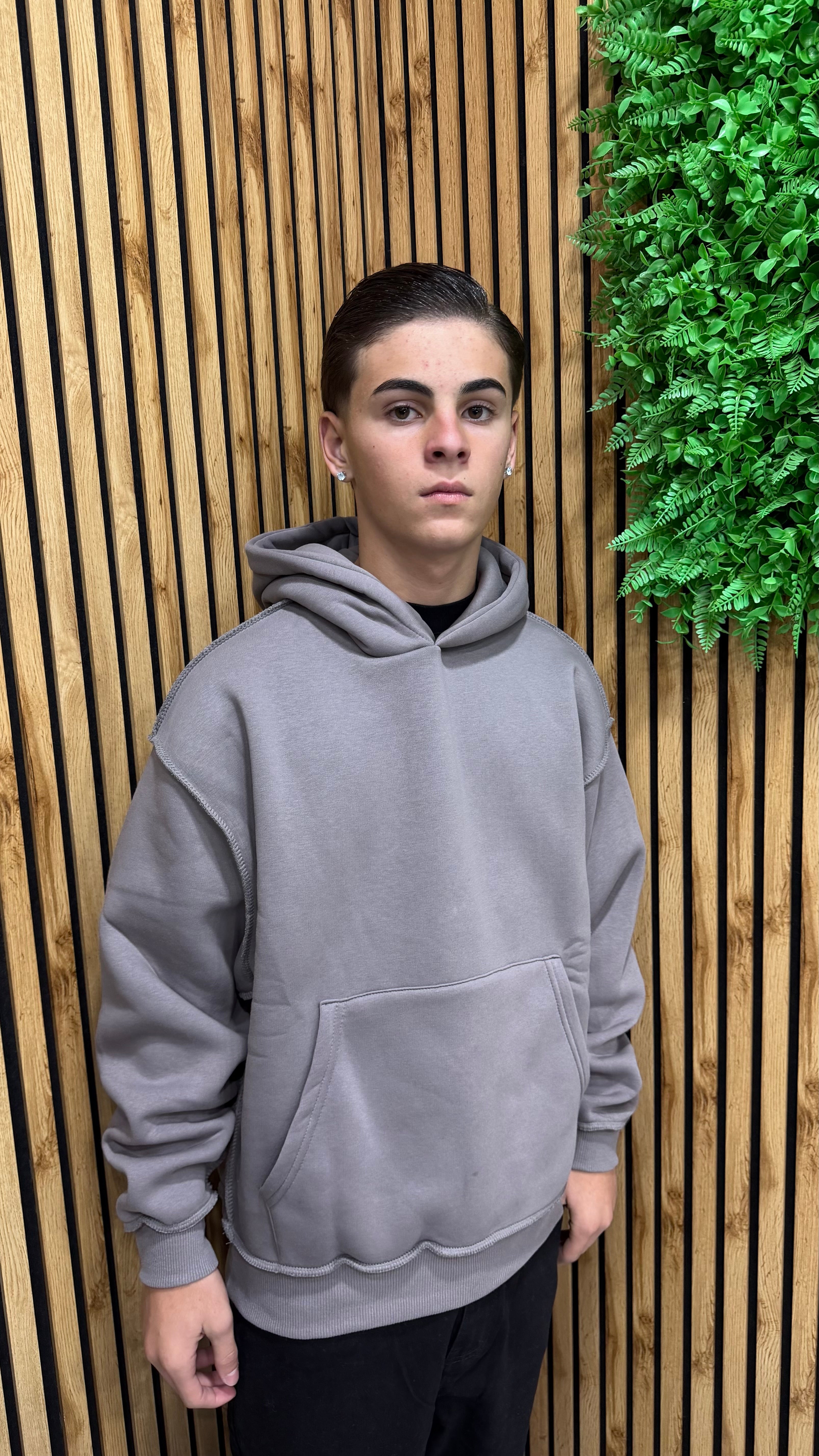 Felpa “Reverse” Cappuccio