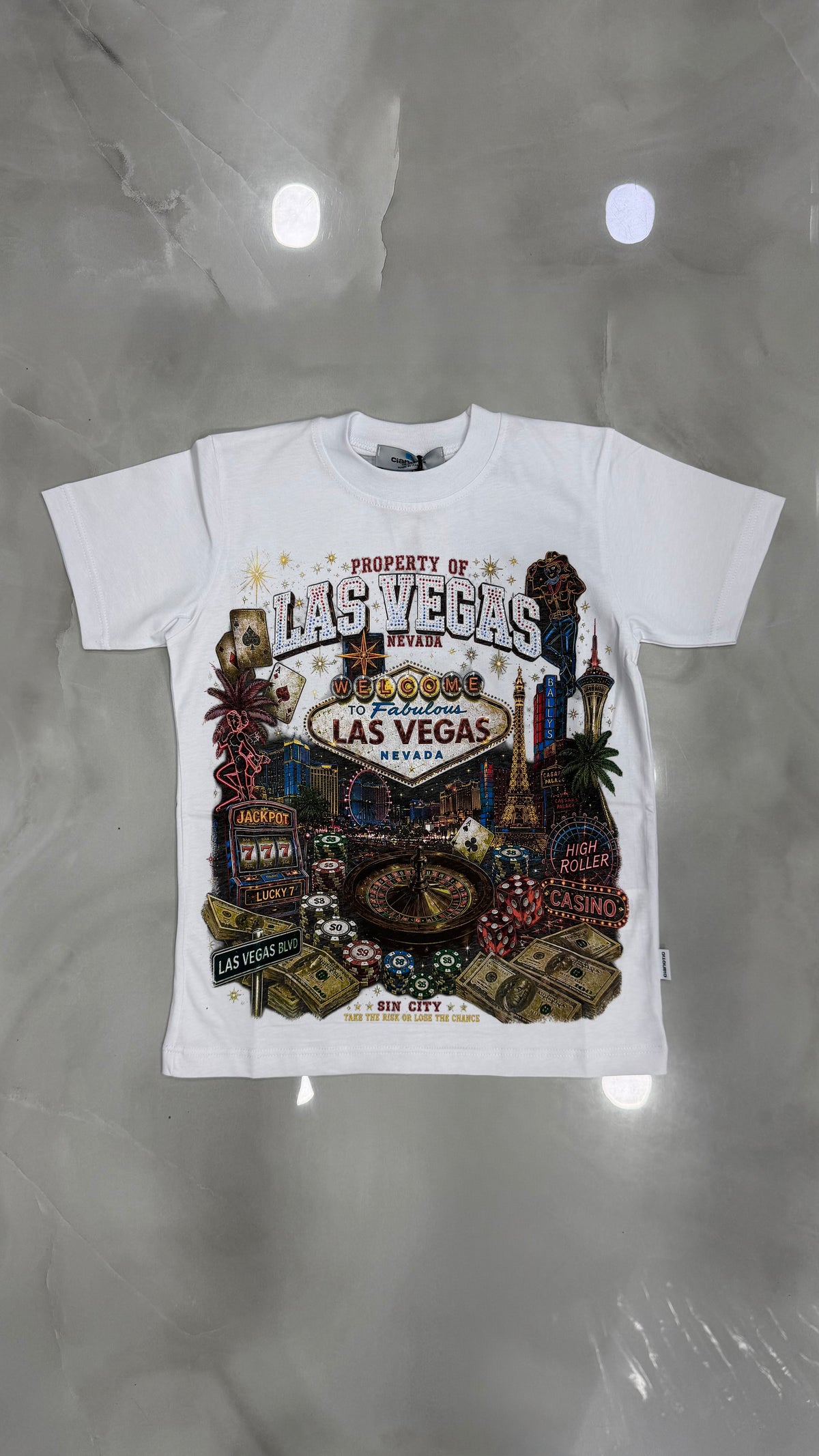 T-Shirt Junior Las Vegas 2 Colori Cianotic