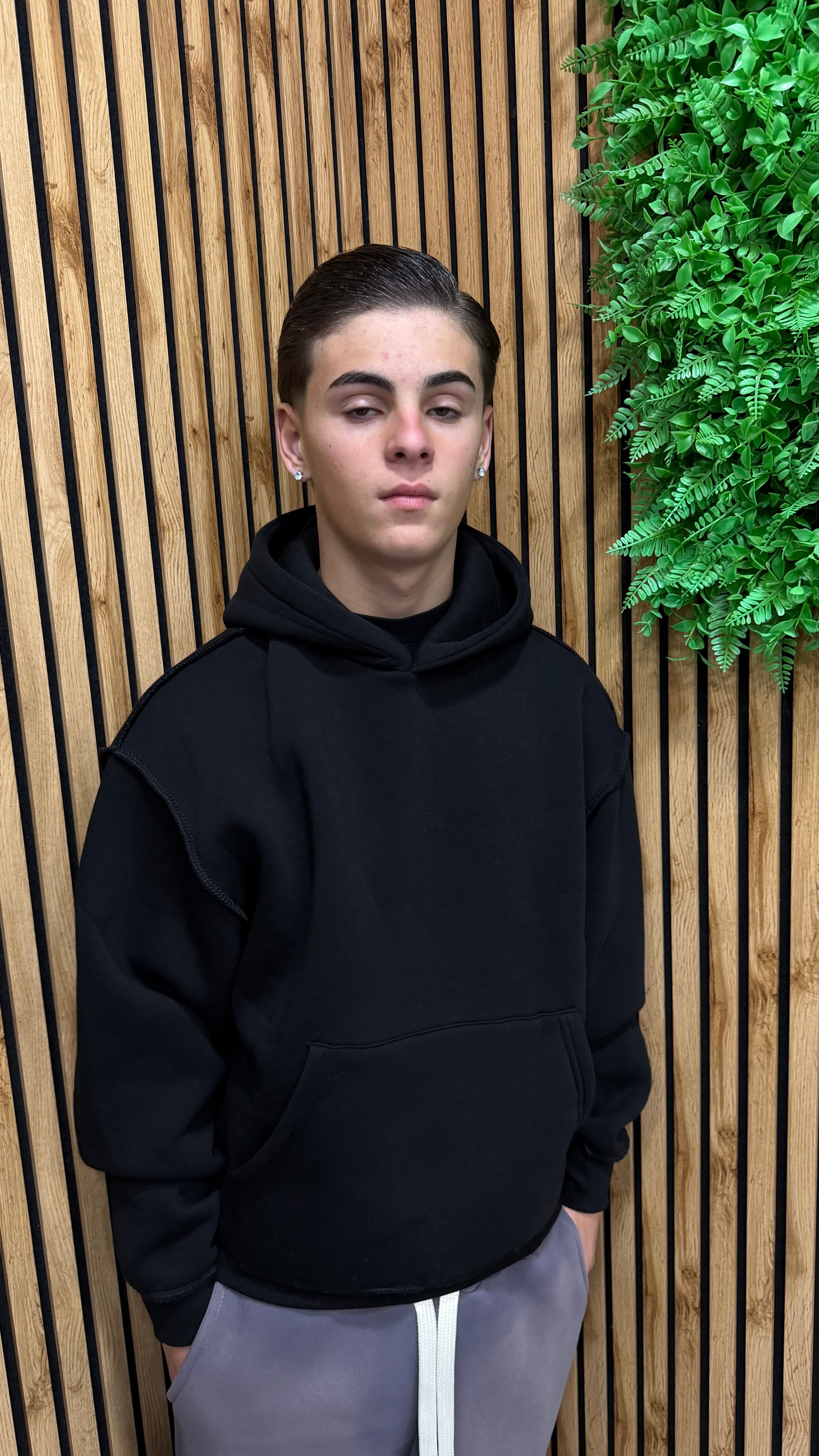 Felpa “Reverse” Cappuccio