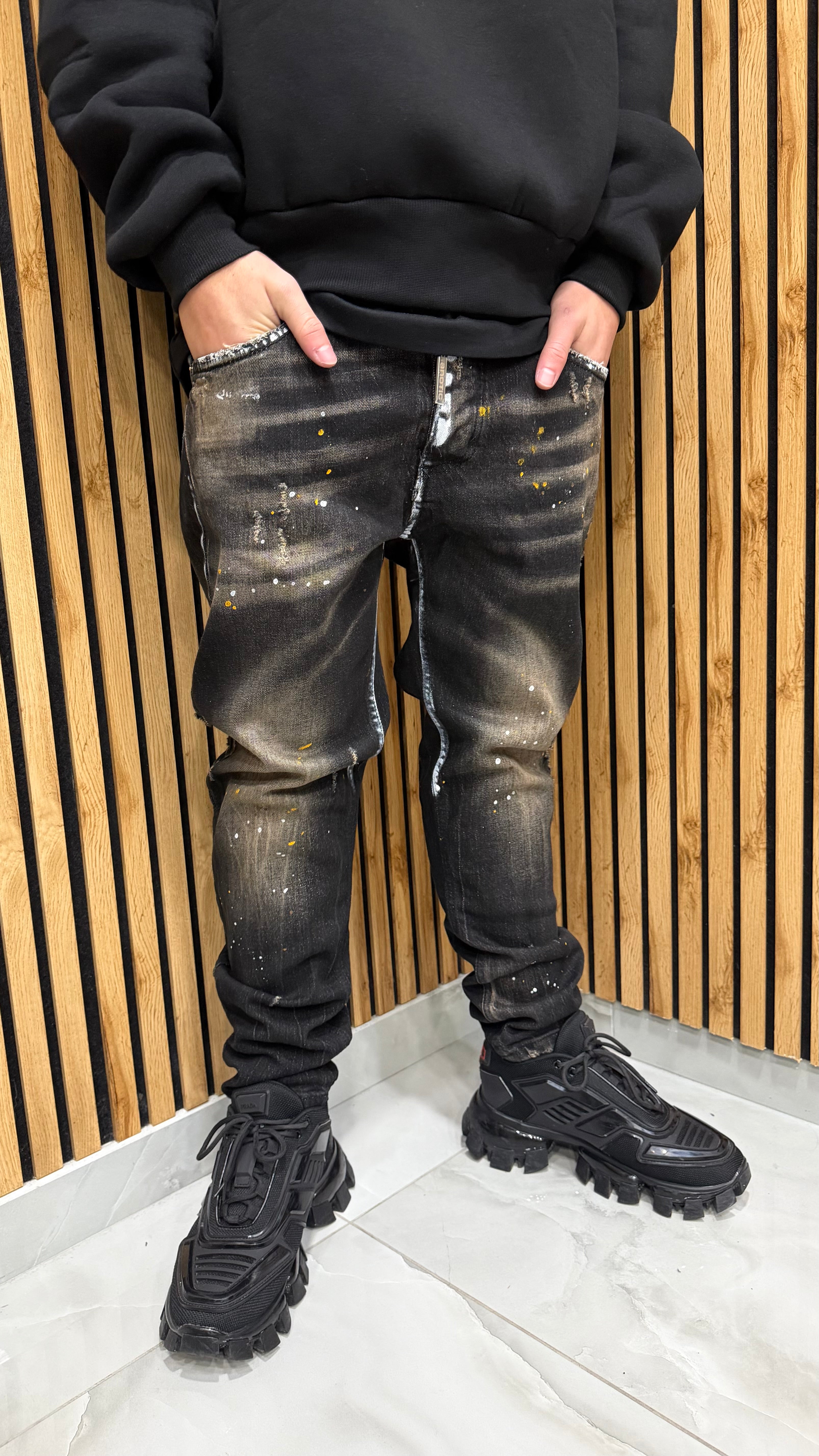 Jeans Rabit Black Sabbiato Cianotic