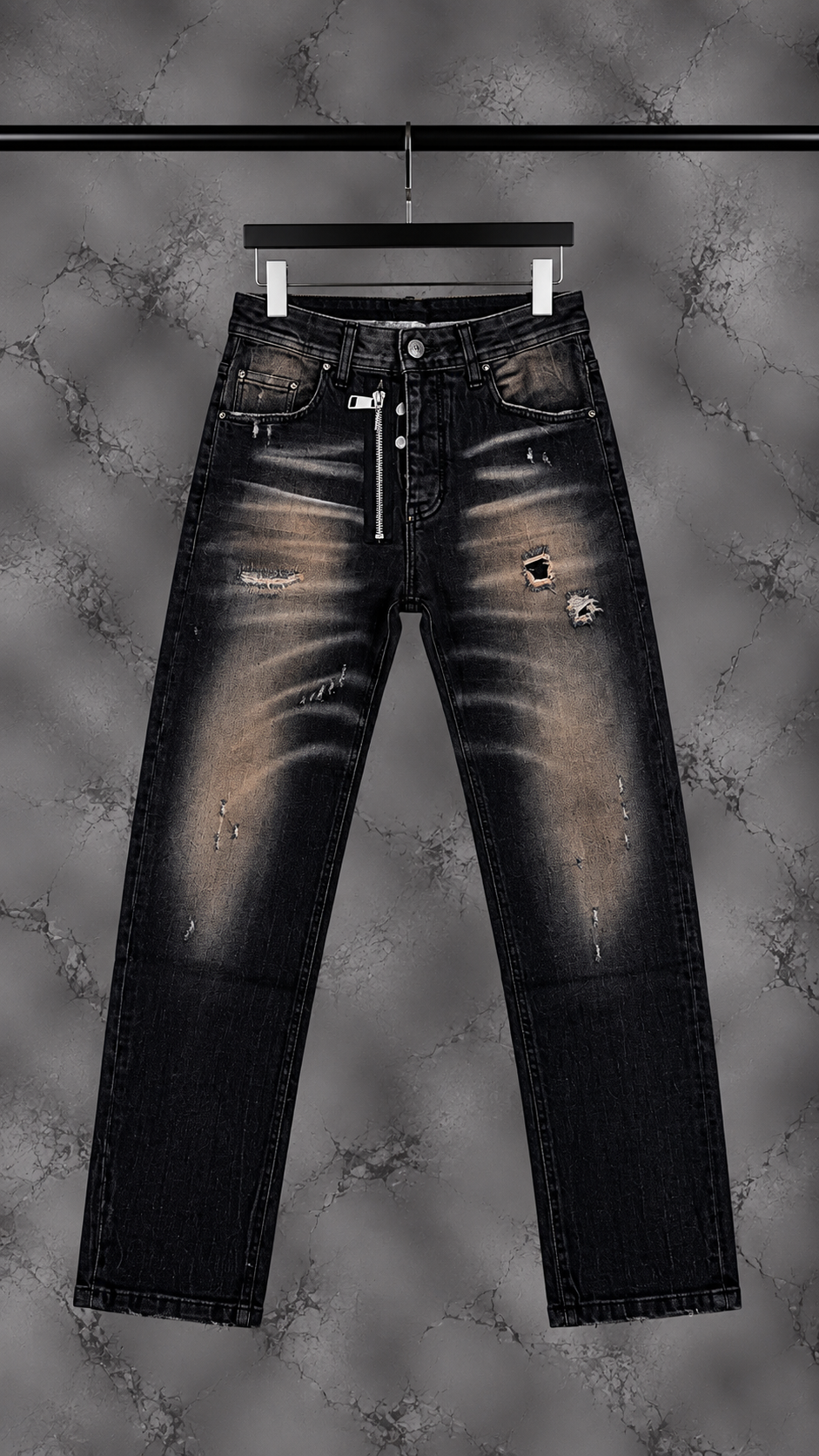 Jeans Uomo Industry Savage Black Cianotic