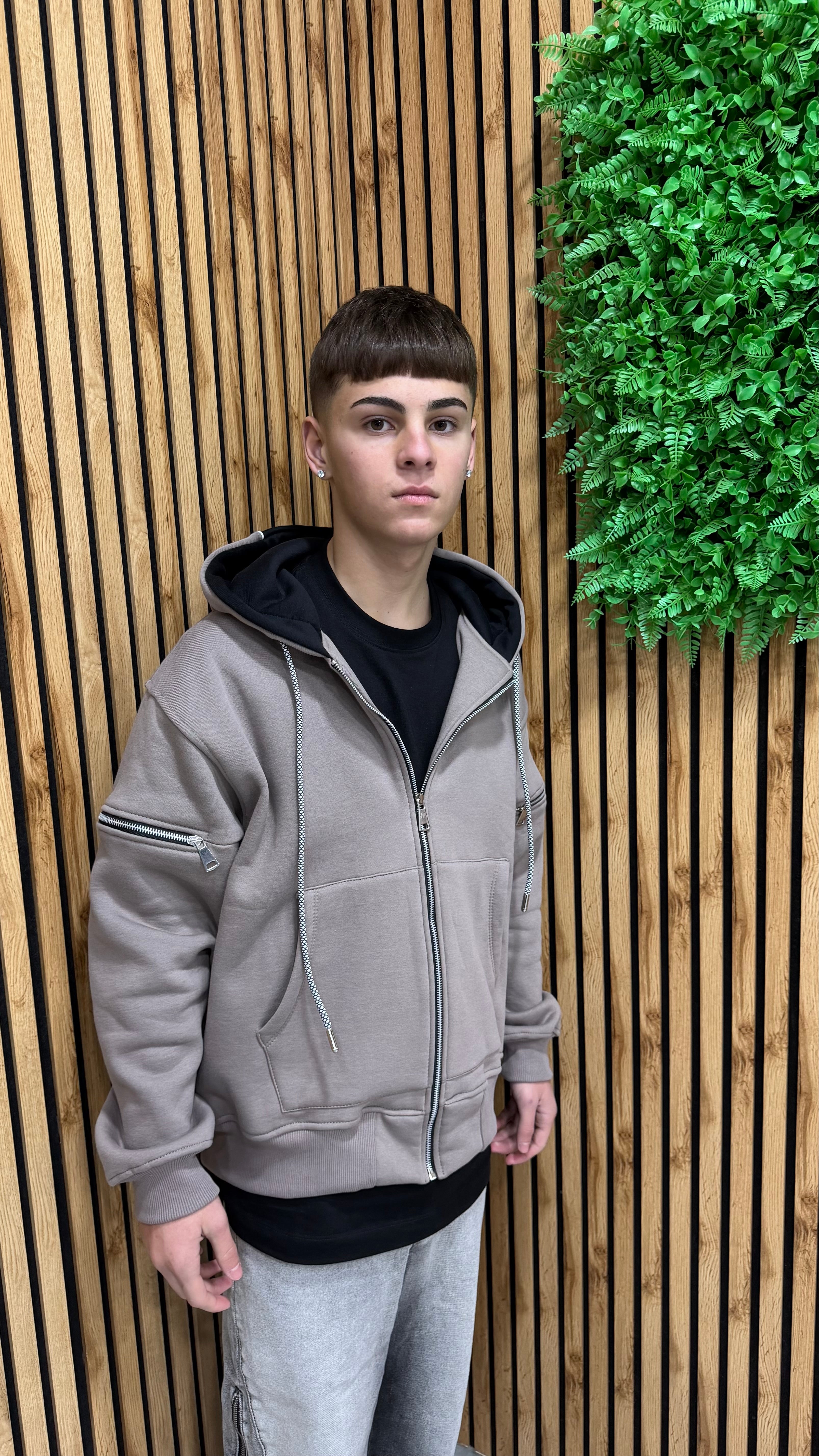 Felpa Multi Zip JM Premium Quality