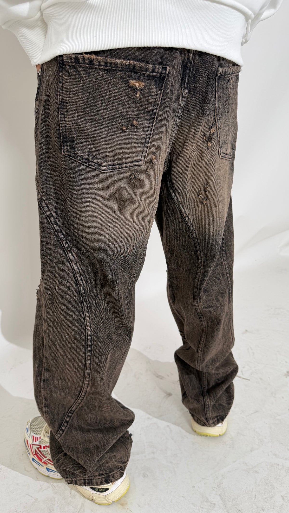 Jeans Uomo Super Baggy 555 Black Cianotic