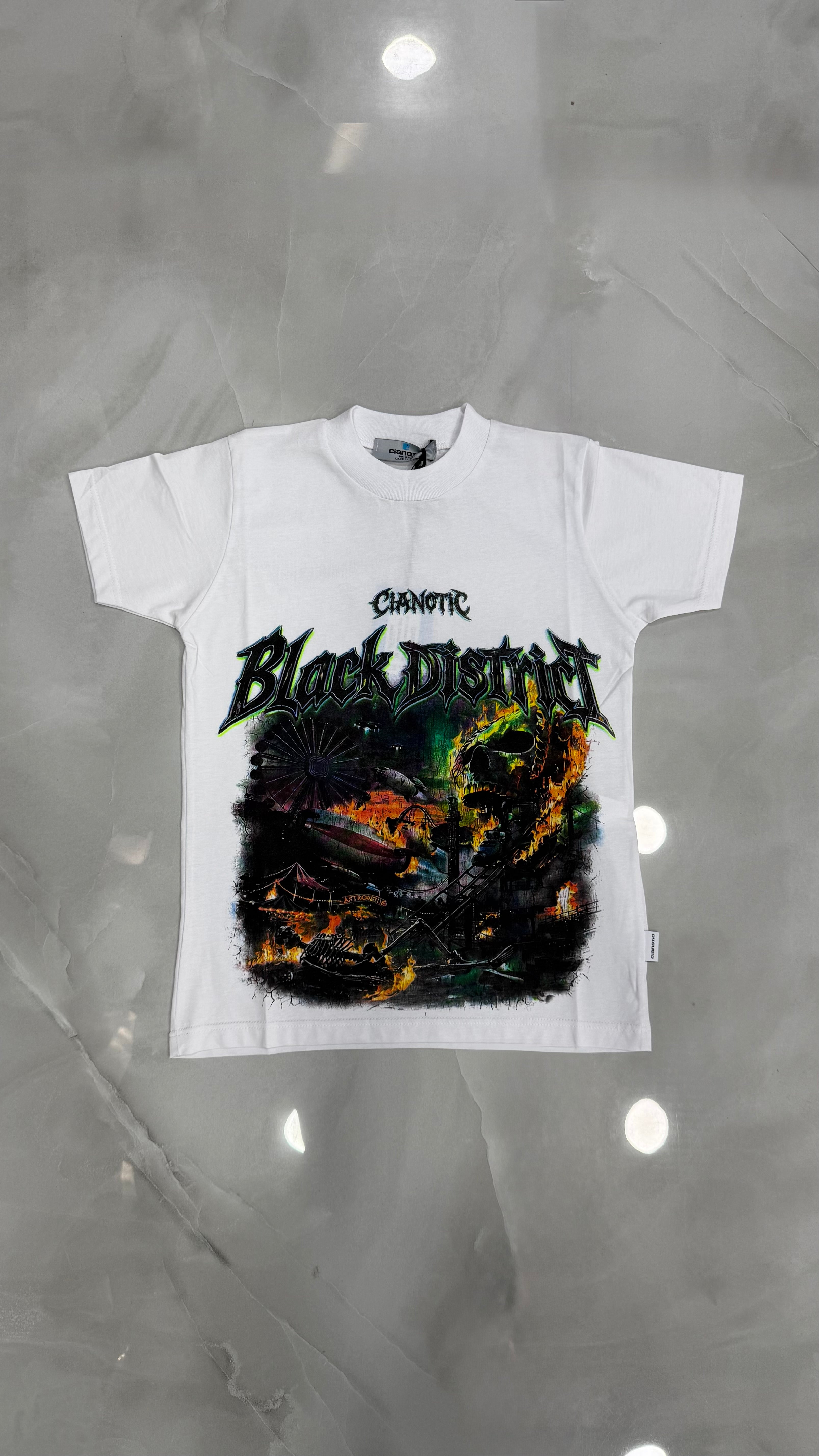 T-Shirt Junior District 2 Colori Cianotic