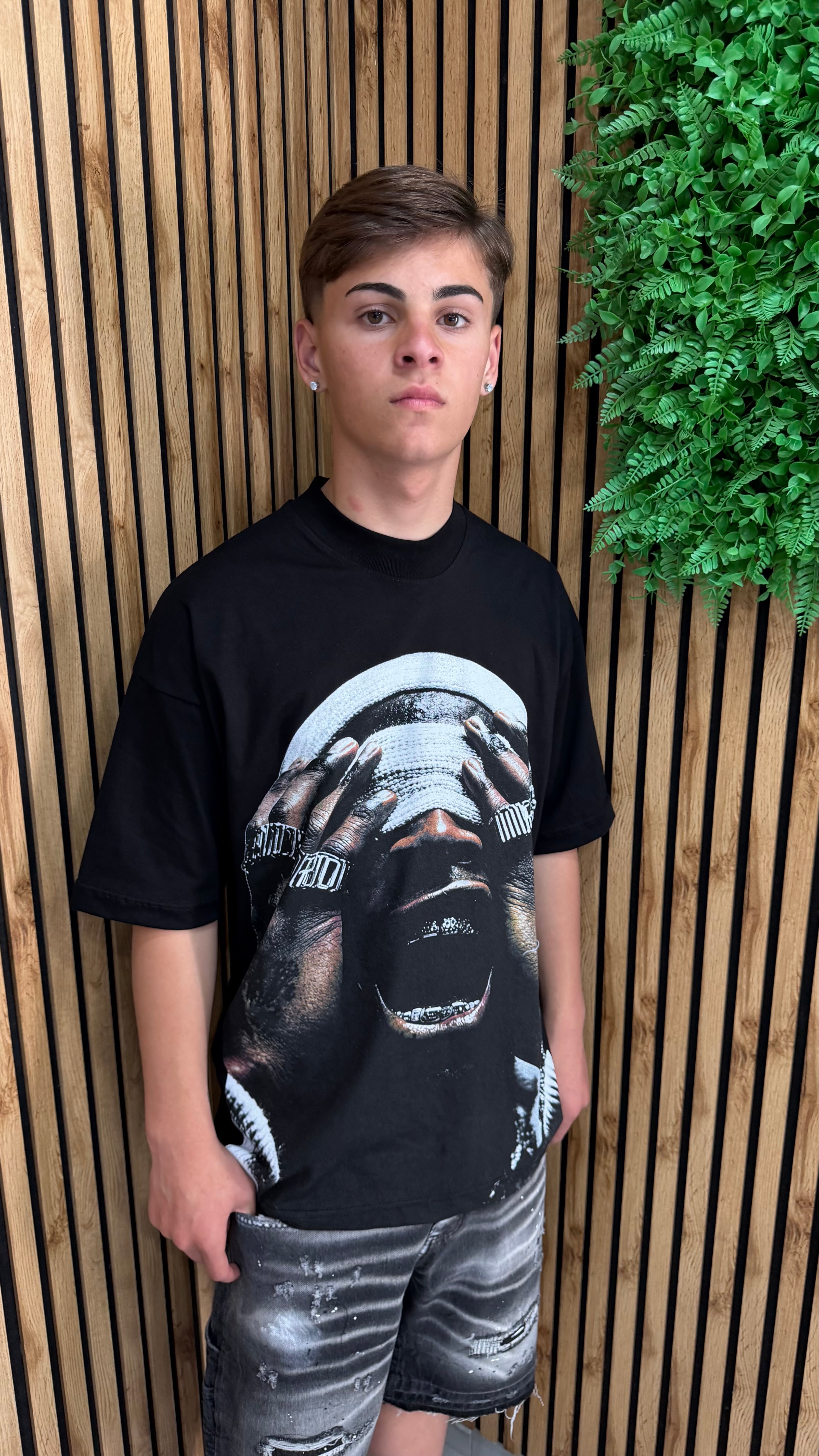 T-Shirt “Crop Scream” Cianotic 3 Colori