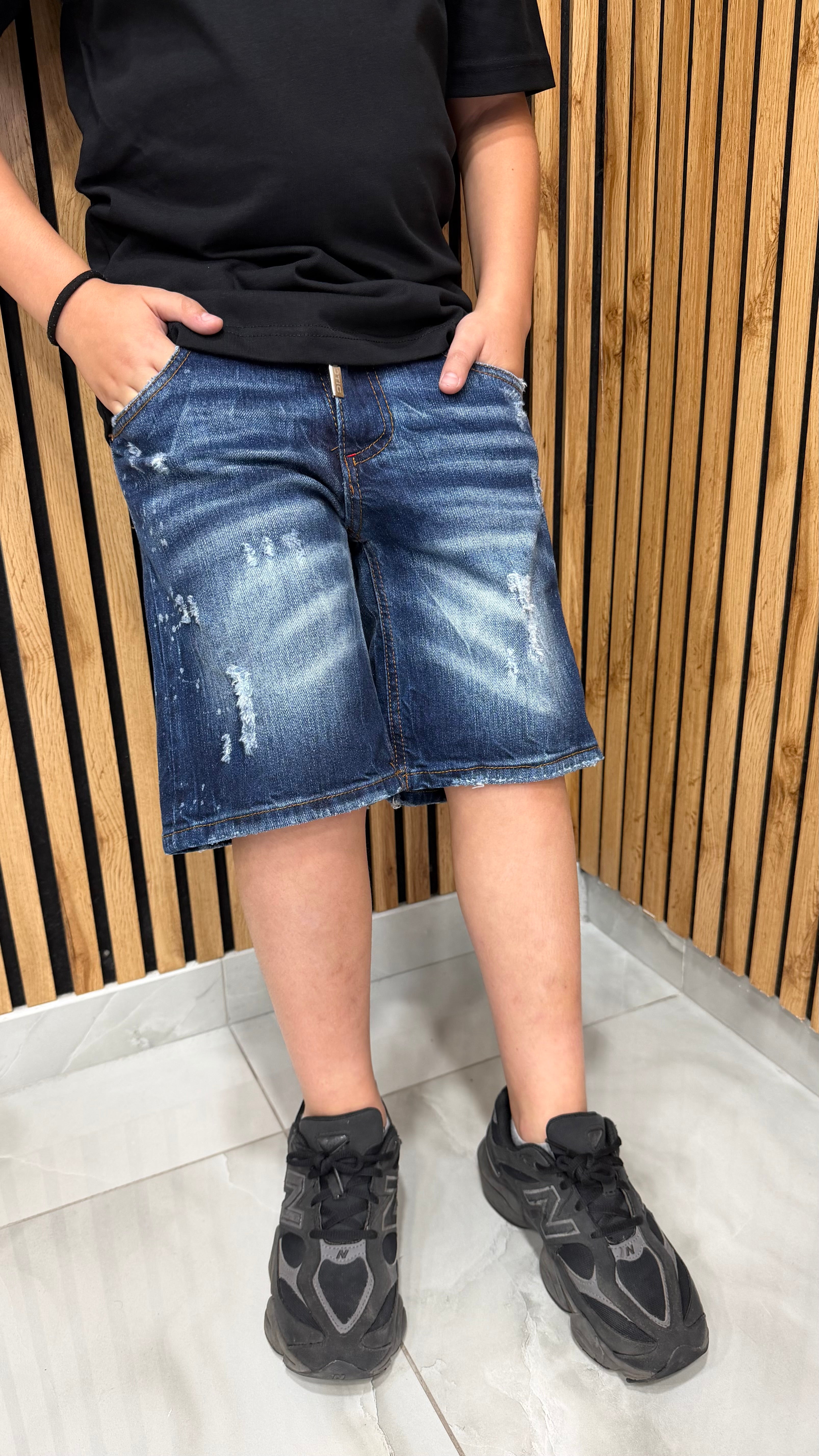 Jeans Shorts RC7 Blu Junior Cianotic