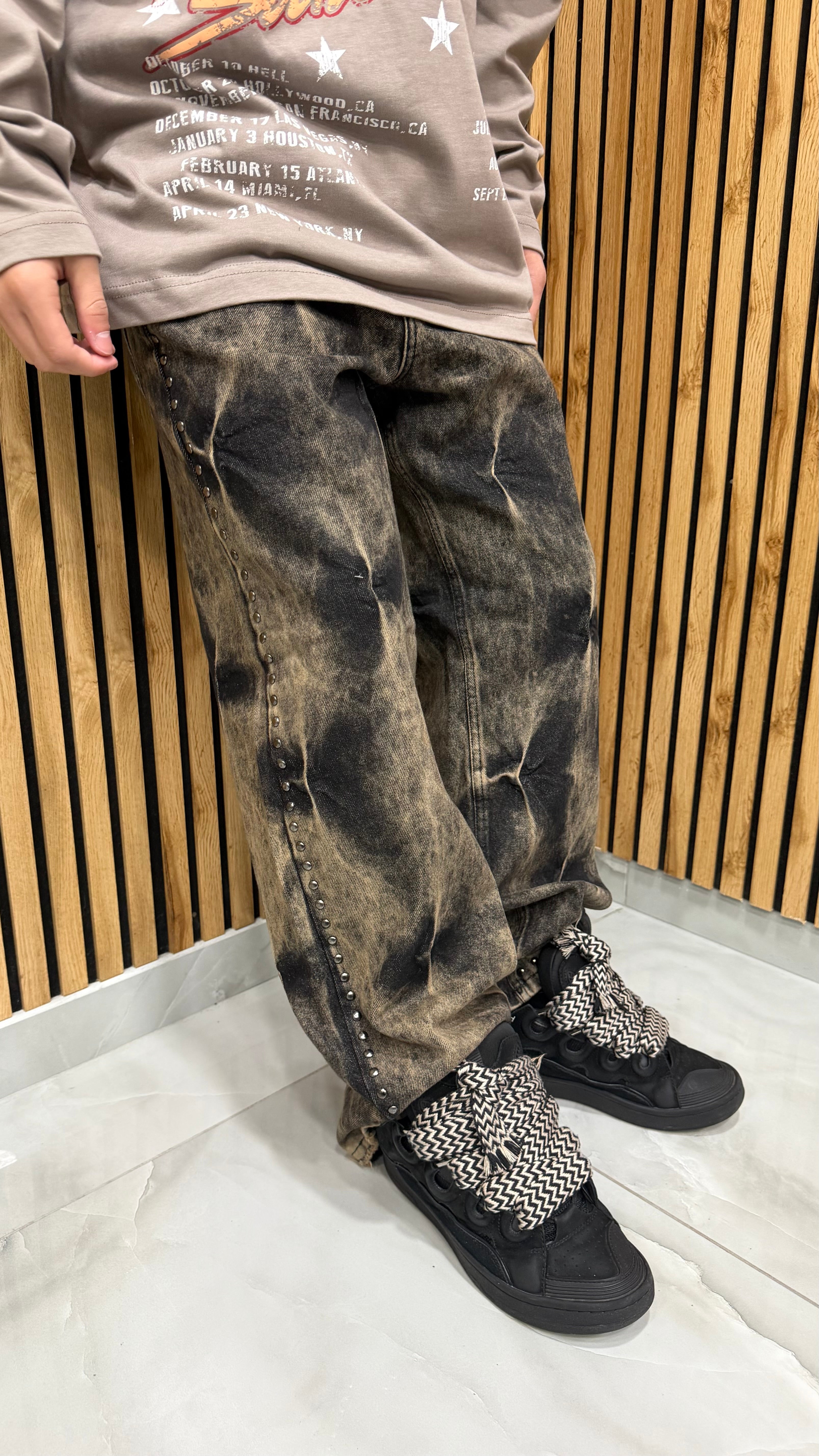 Jeans Super Baggy Born Black Cianotic