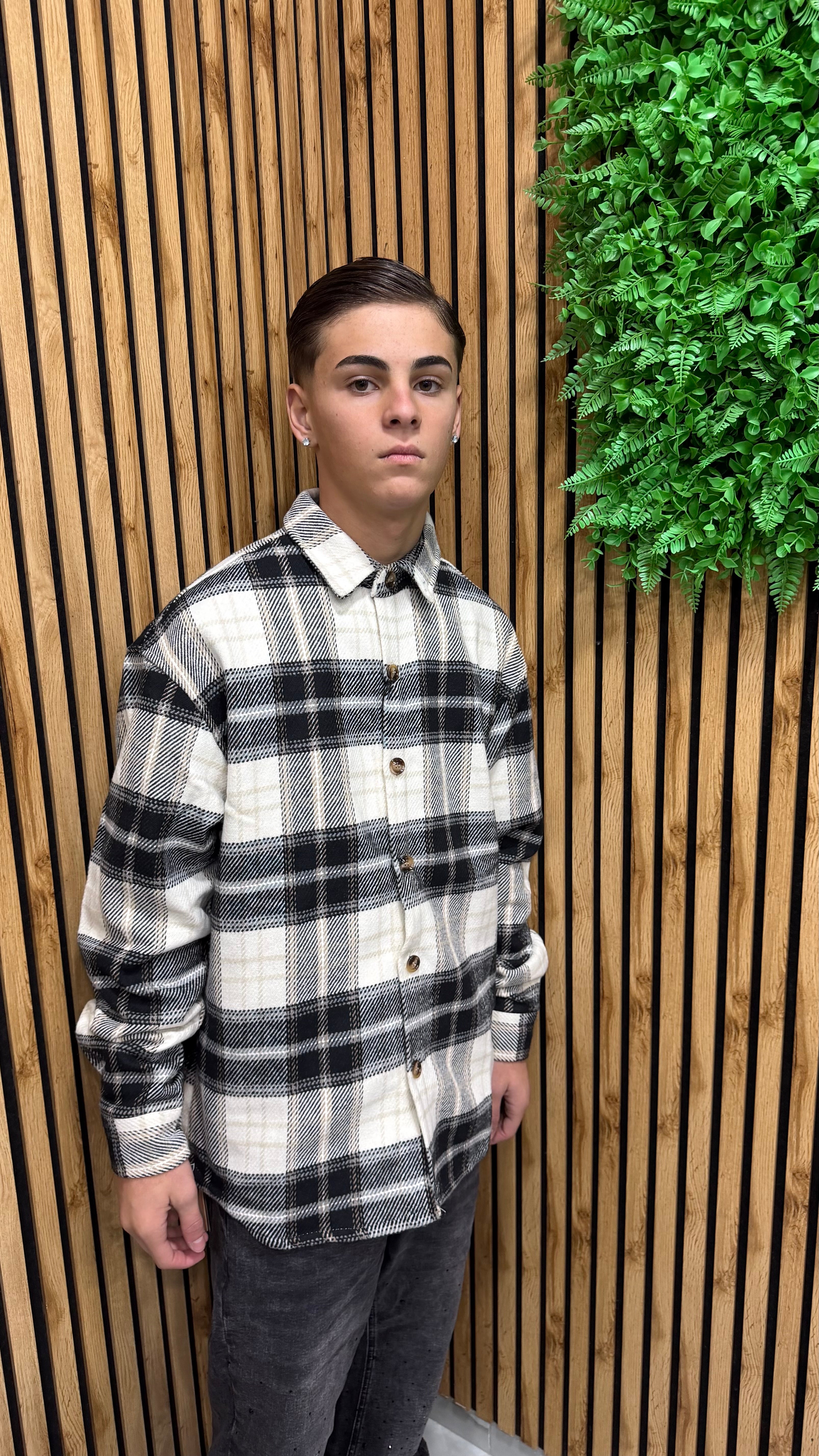 Camicia Quadri Tessuto Premium