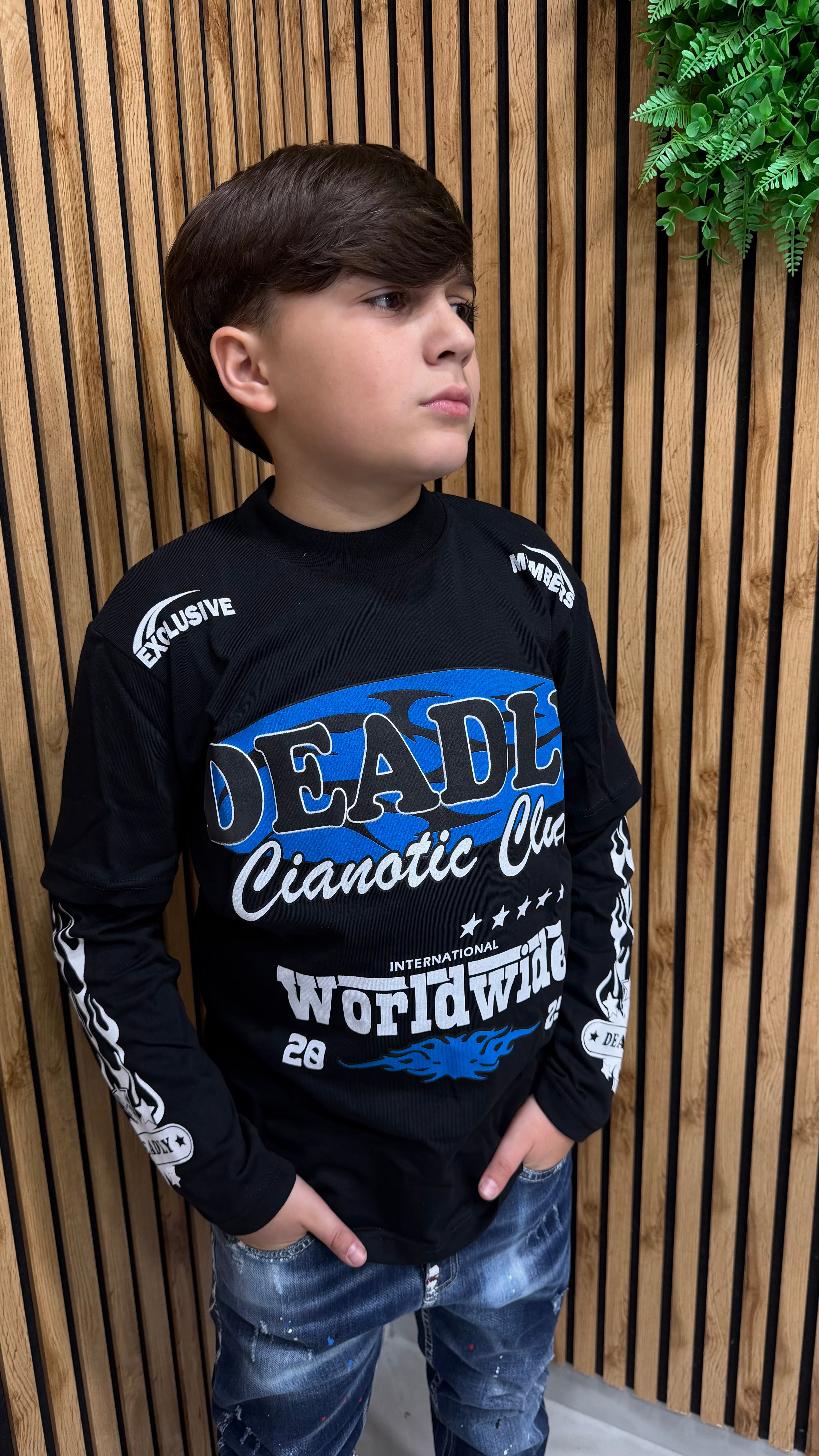 T-Shirt Long Sleeve Deadly Cianotic Junior