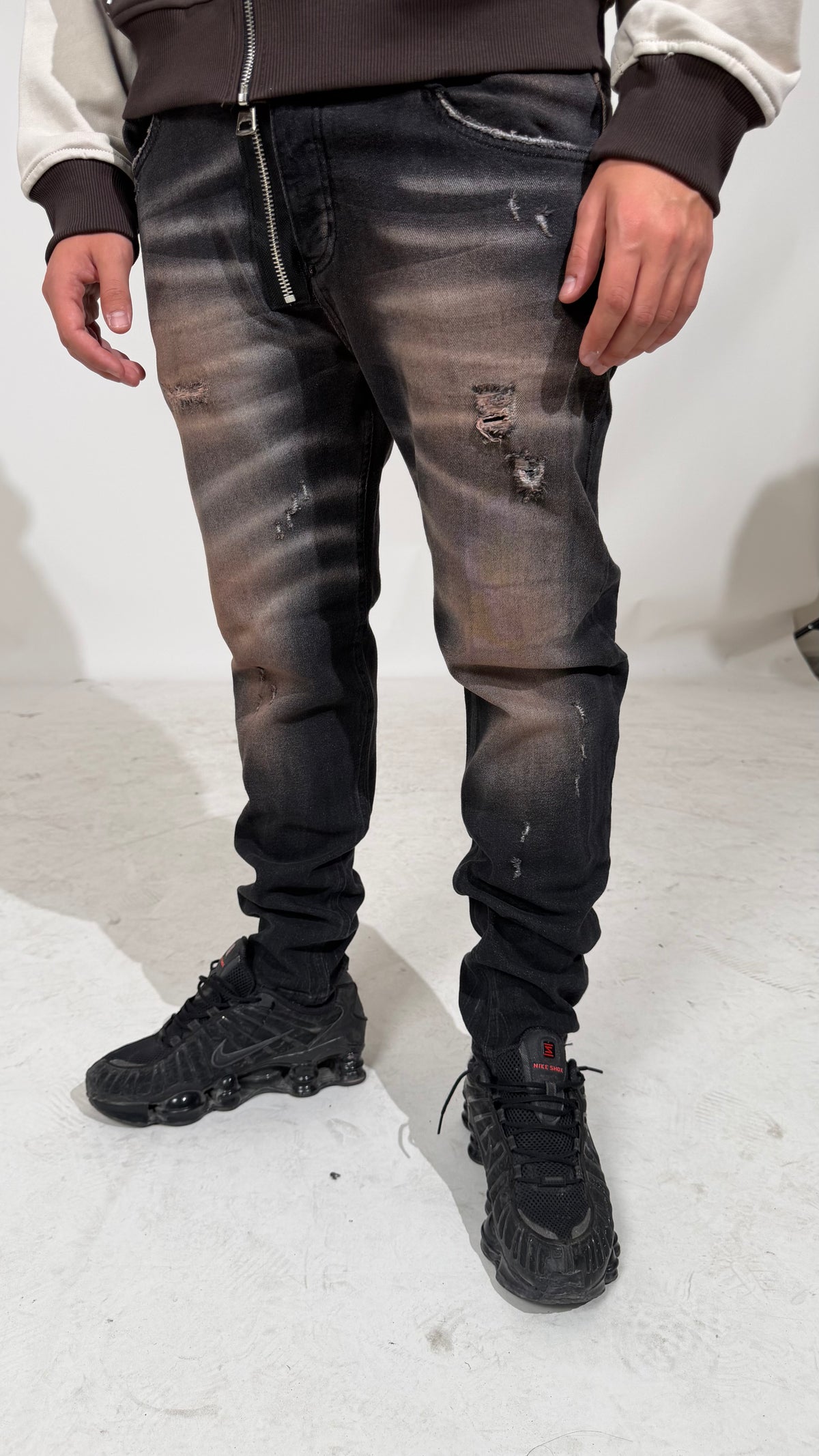 Jeans Uomo Industry Savage Black Cianotic