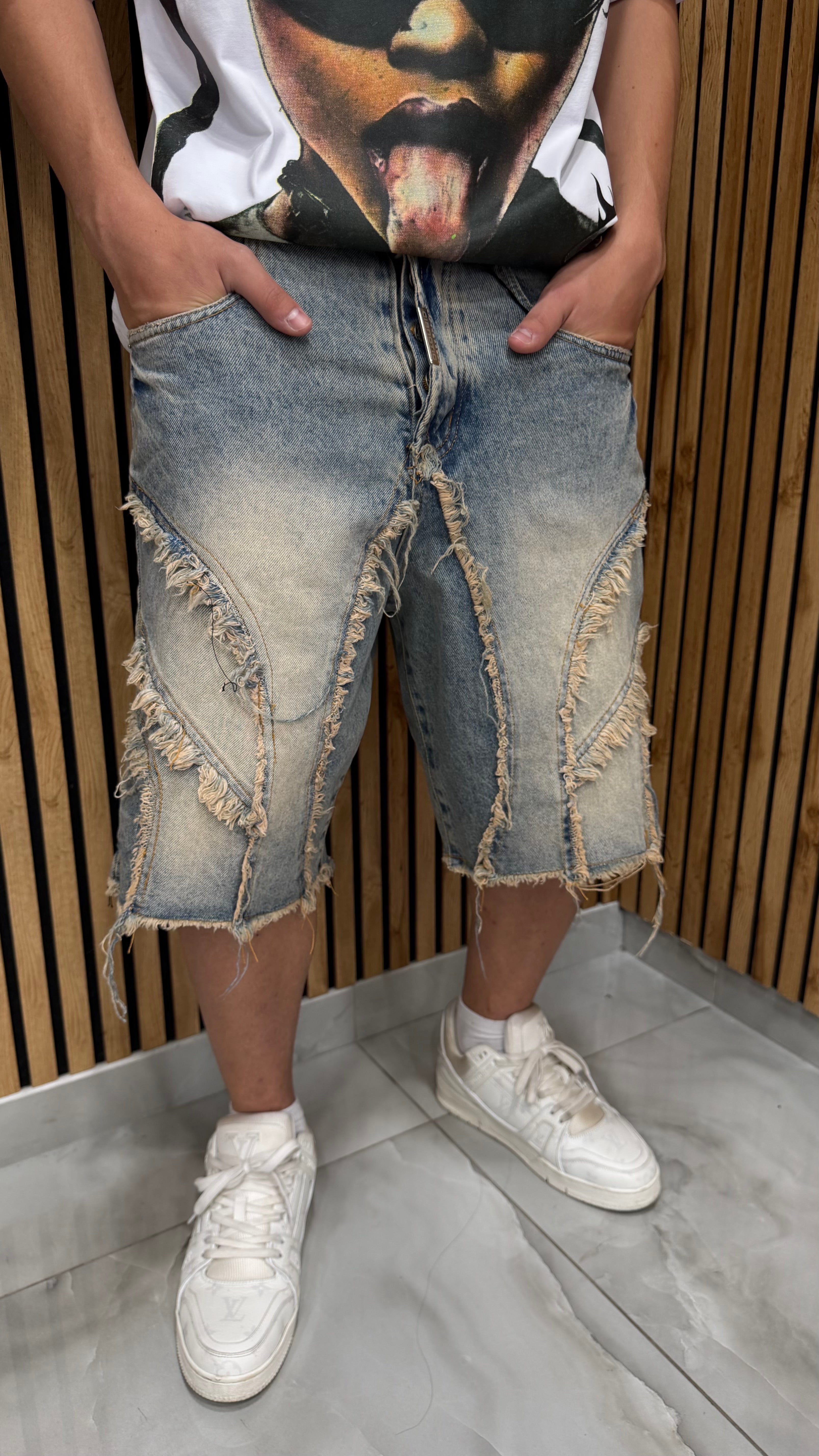 Jeans Shorts 504 Cianotic Blu