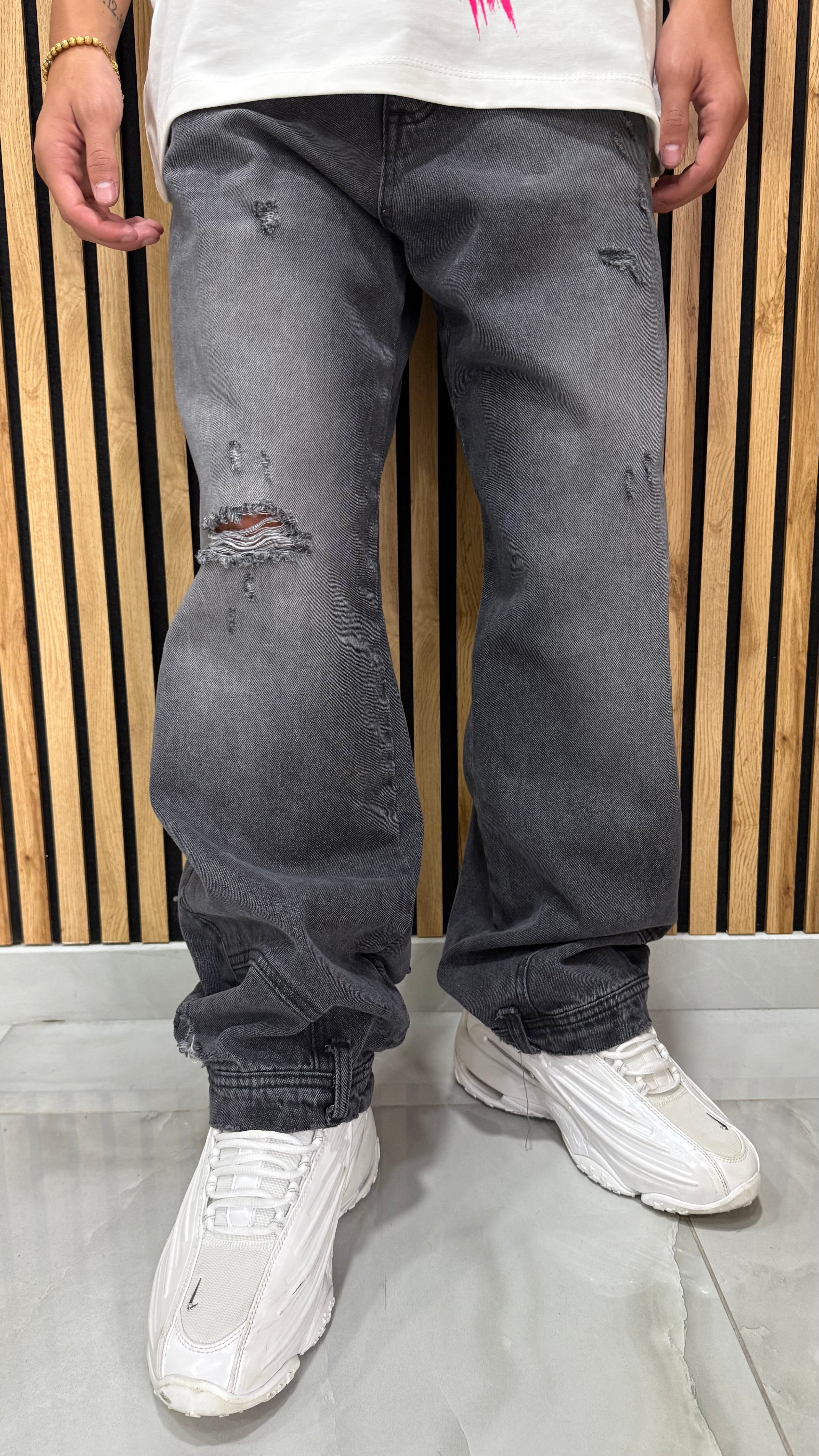 Jeans Super Baggy 401 Grey Cianotic