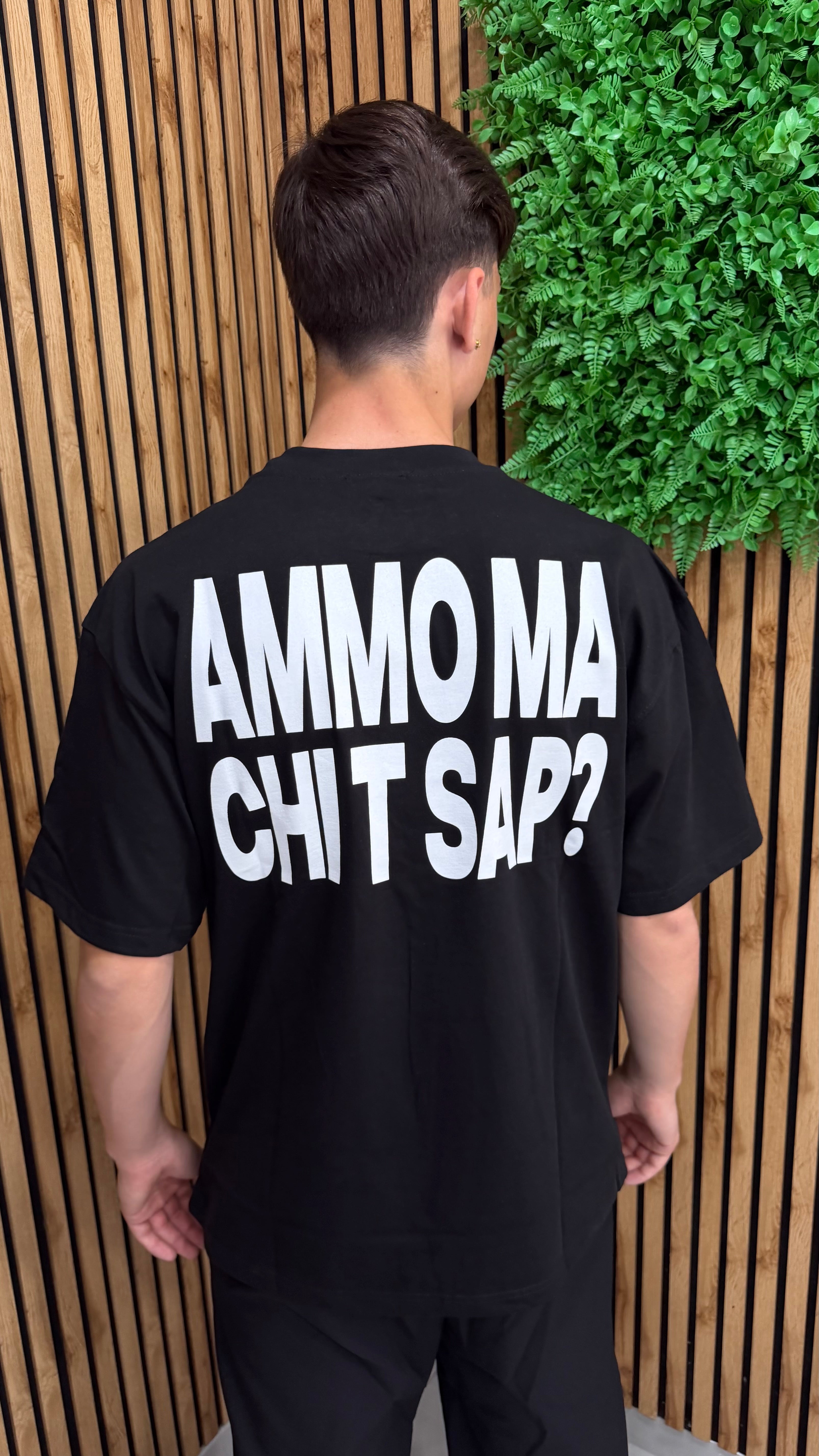 T-Shirt “Ammo Ma Chi T Sap?” 2 Colori