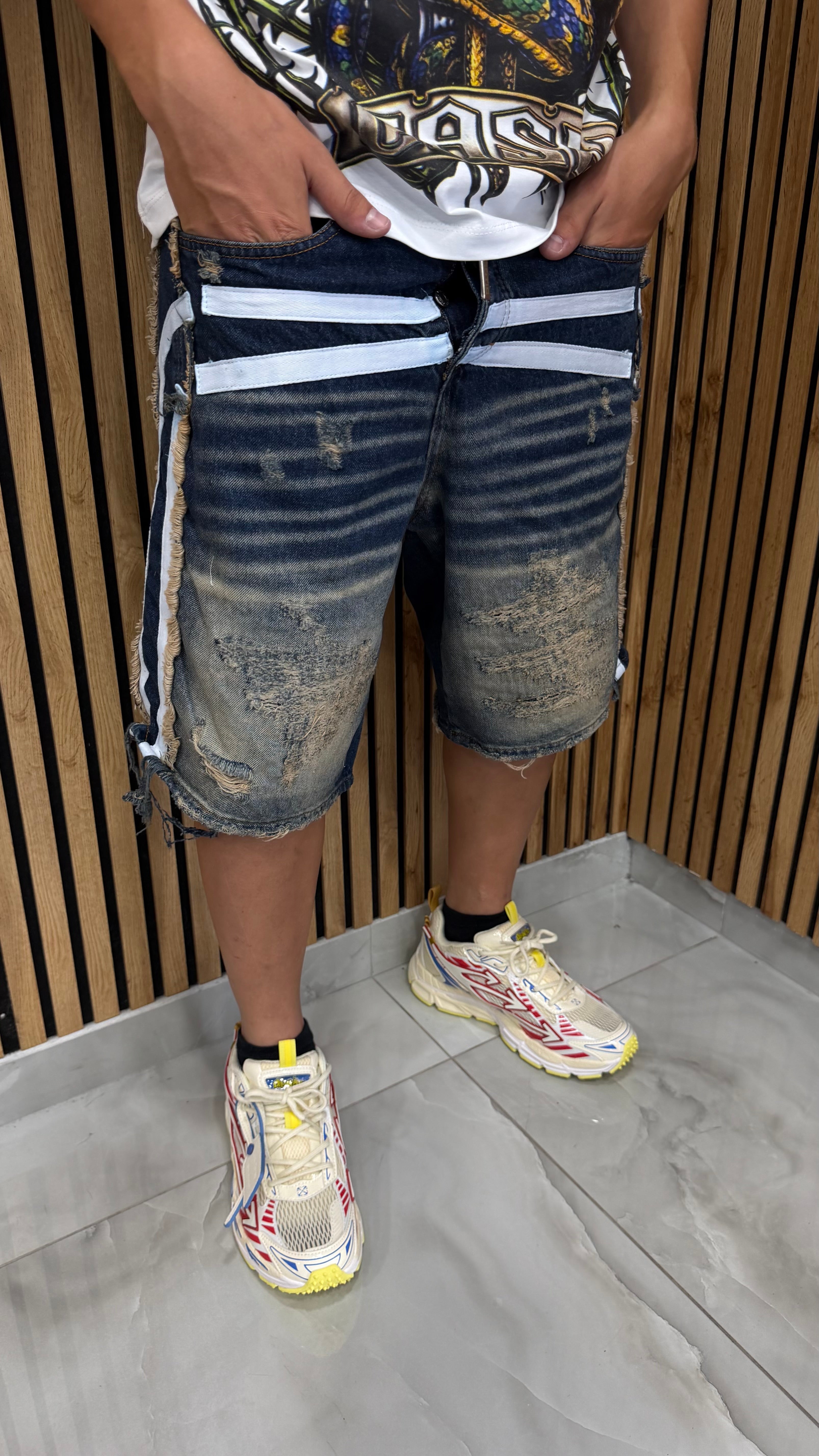 Jeans Shorts Ray 2 Colori Cianotic