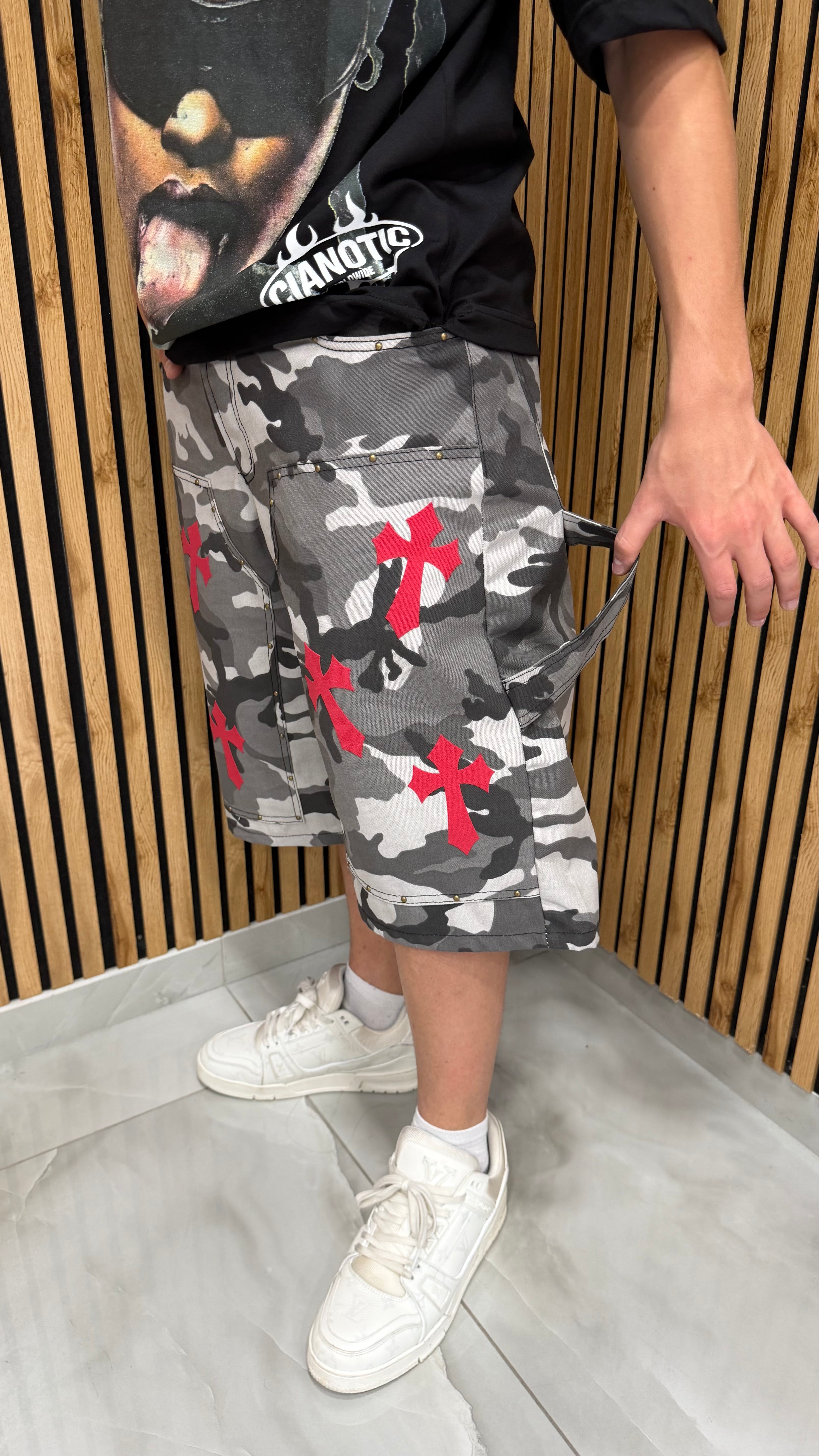 Jeans Shorts Army “Crome He**ts” Black
