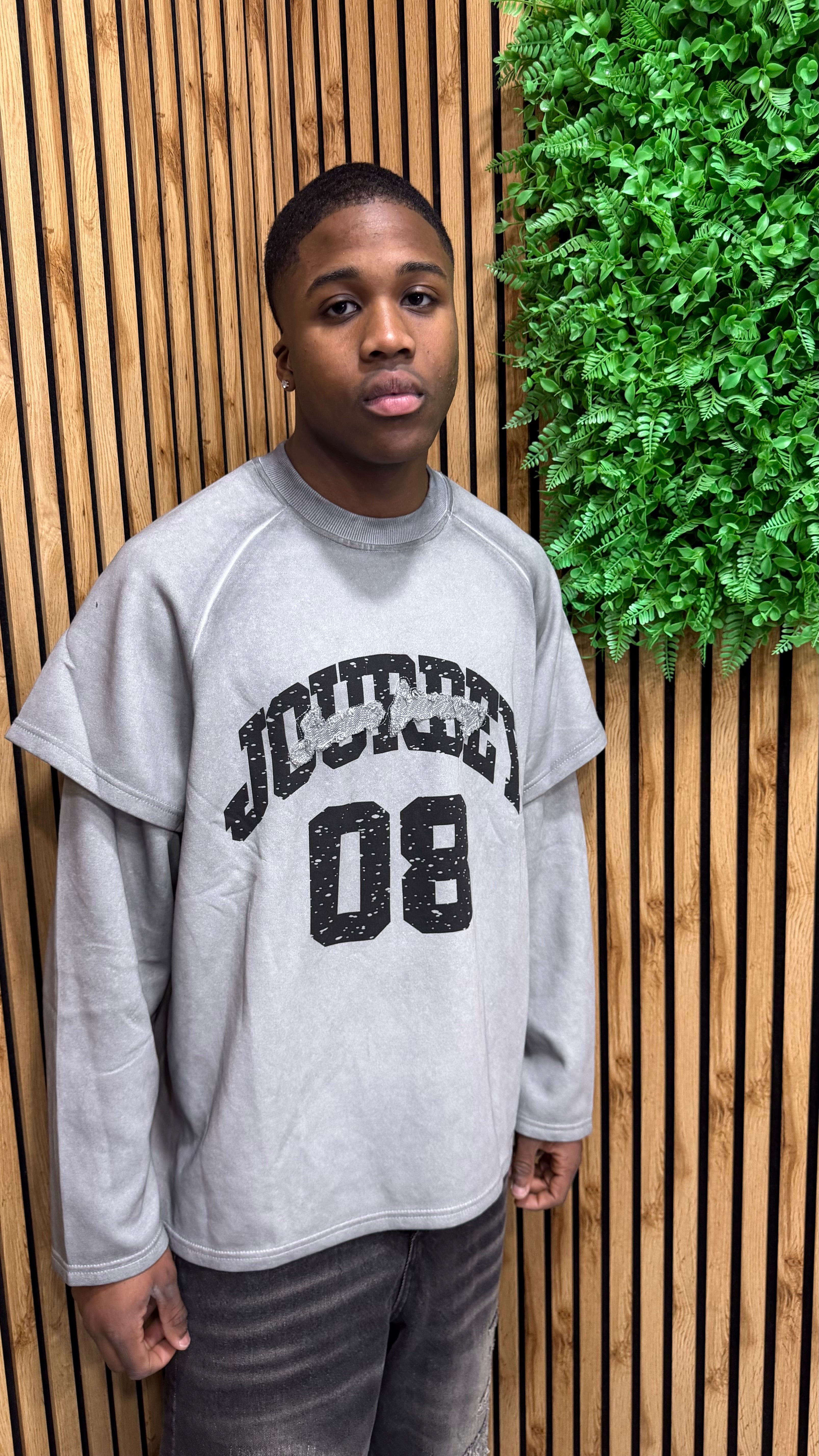 Felpa Girocollo Doppia Manica “Jourdey”