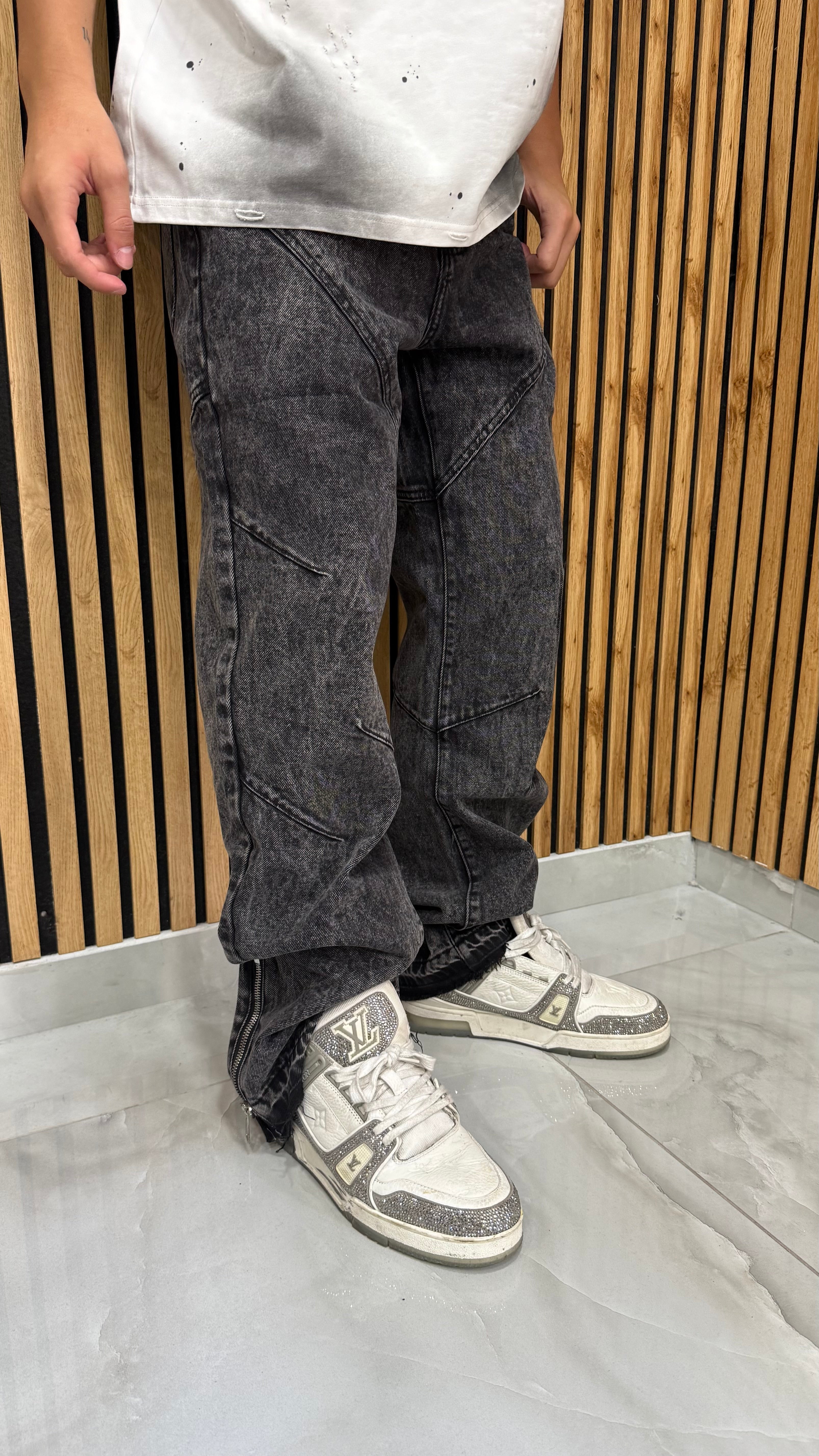 Jeans Flare Zip "Shiva"