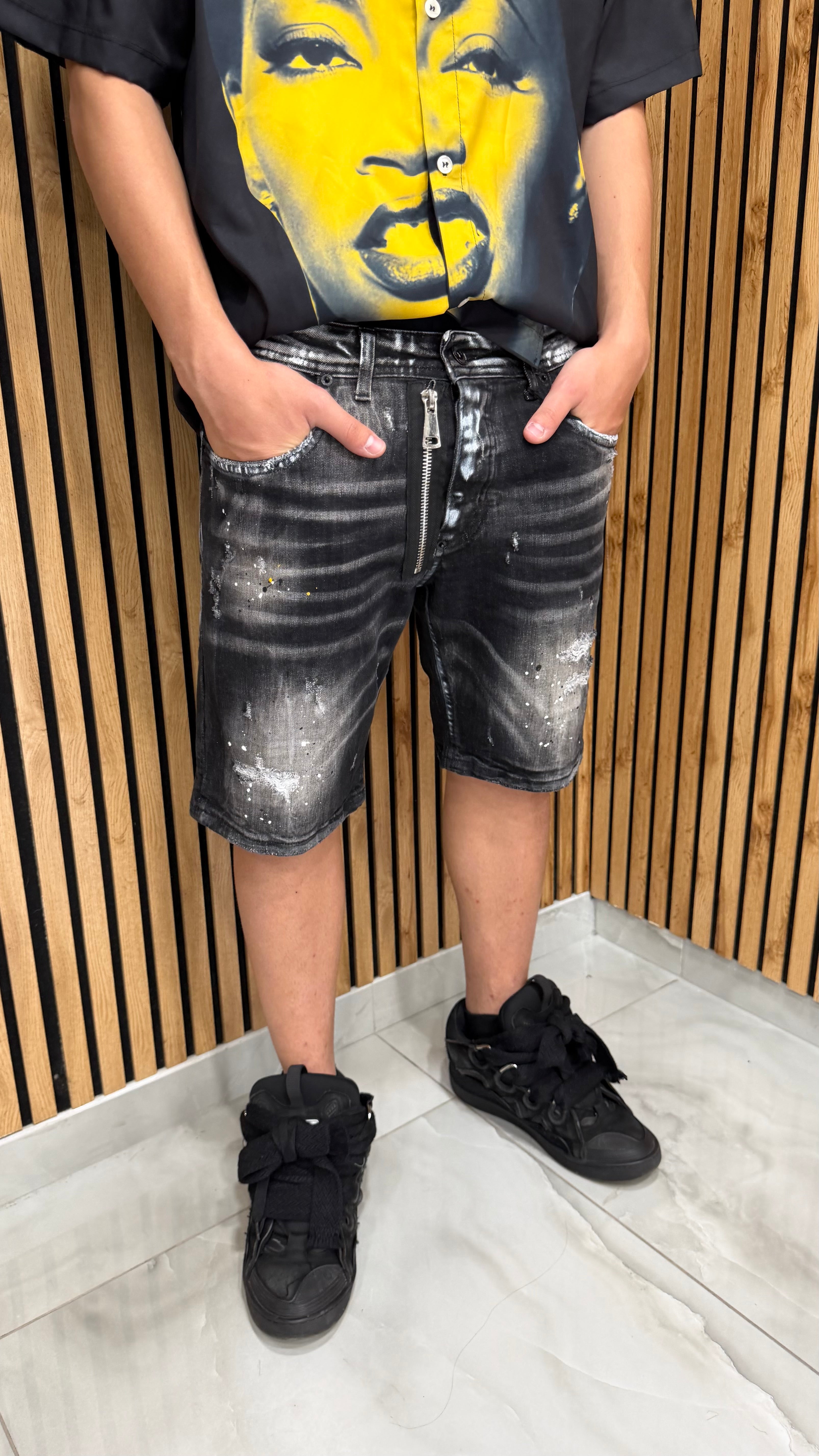 Jeans Shorts Dr99 Black Cianotic