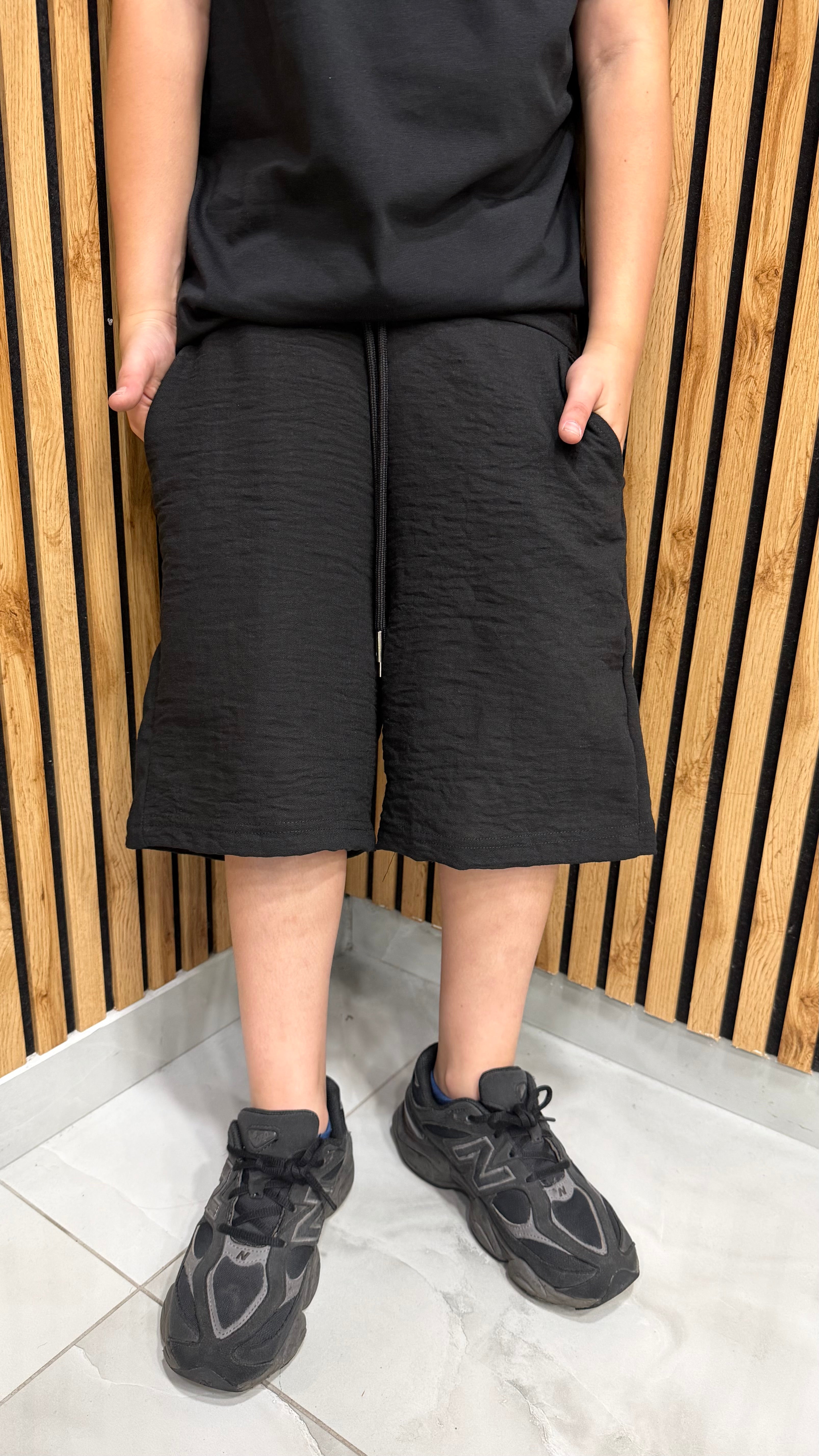 Shorts In Lino 2 Colori Cianotic Junior